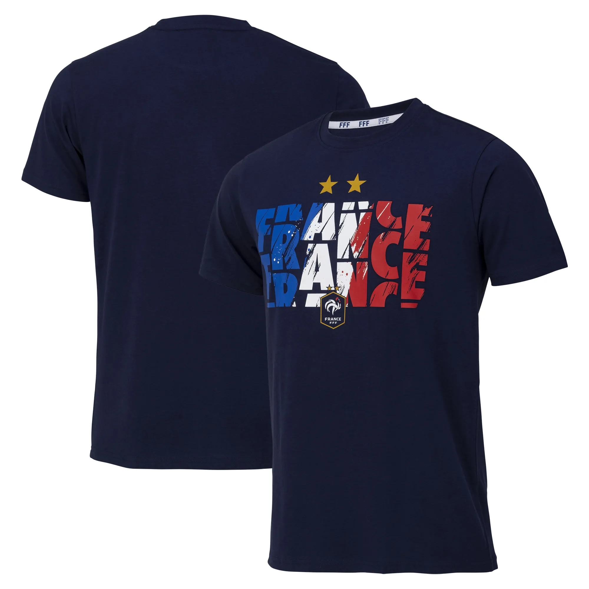 France National Colours Graphic T-Shirt - Navy - Mens