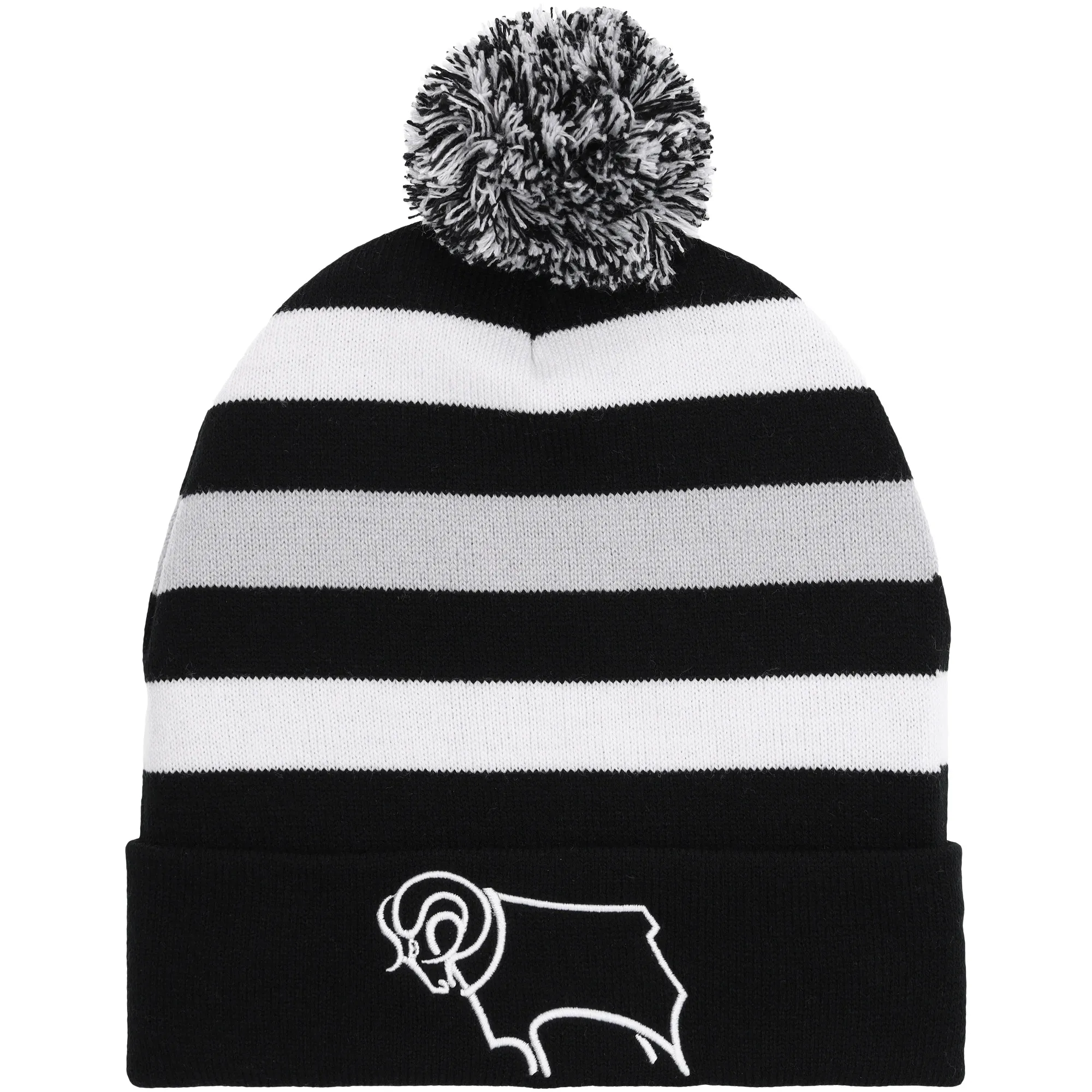Derby County X RBL Bobble Hat - Black - Unisex