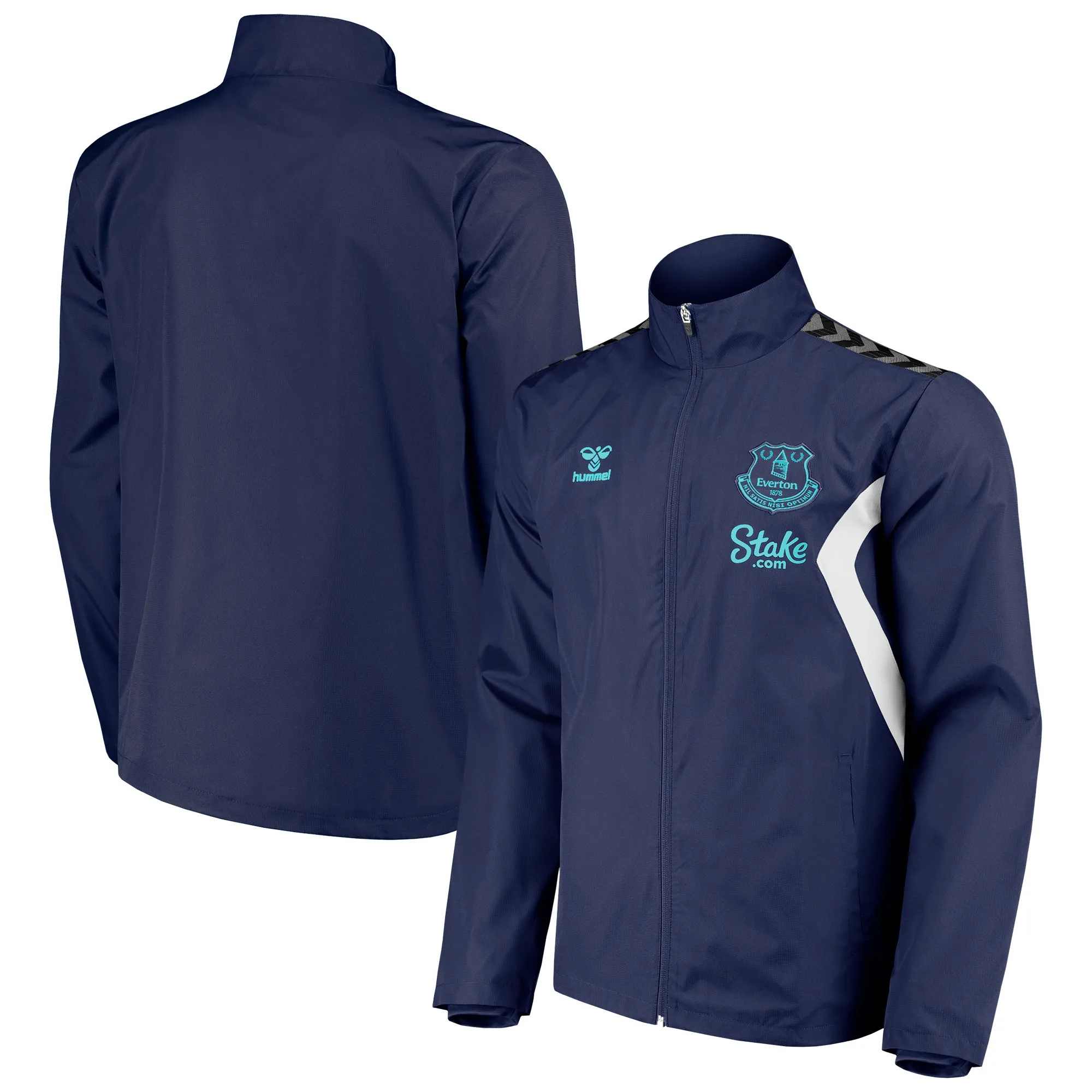 Everton Hummel Training Rain Jacket - Navy