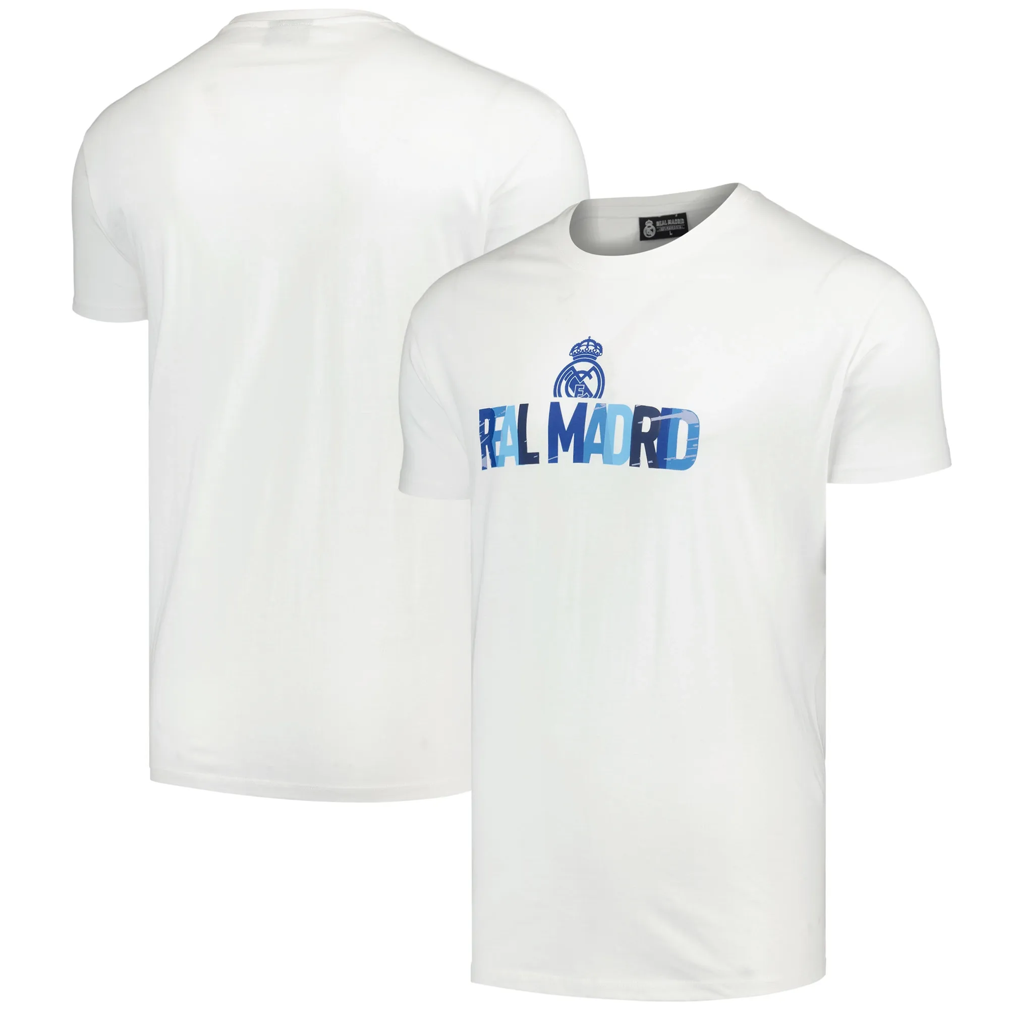 Real Madrid Wordmark T-Shirt - White - Mens