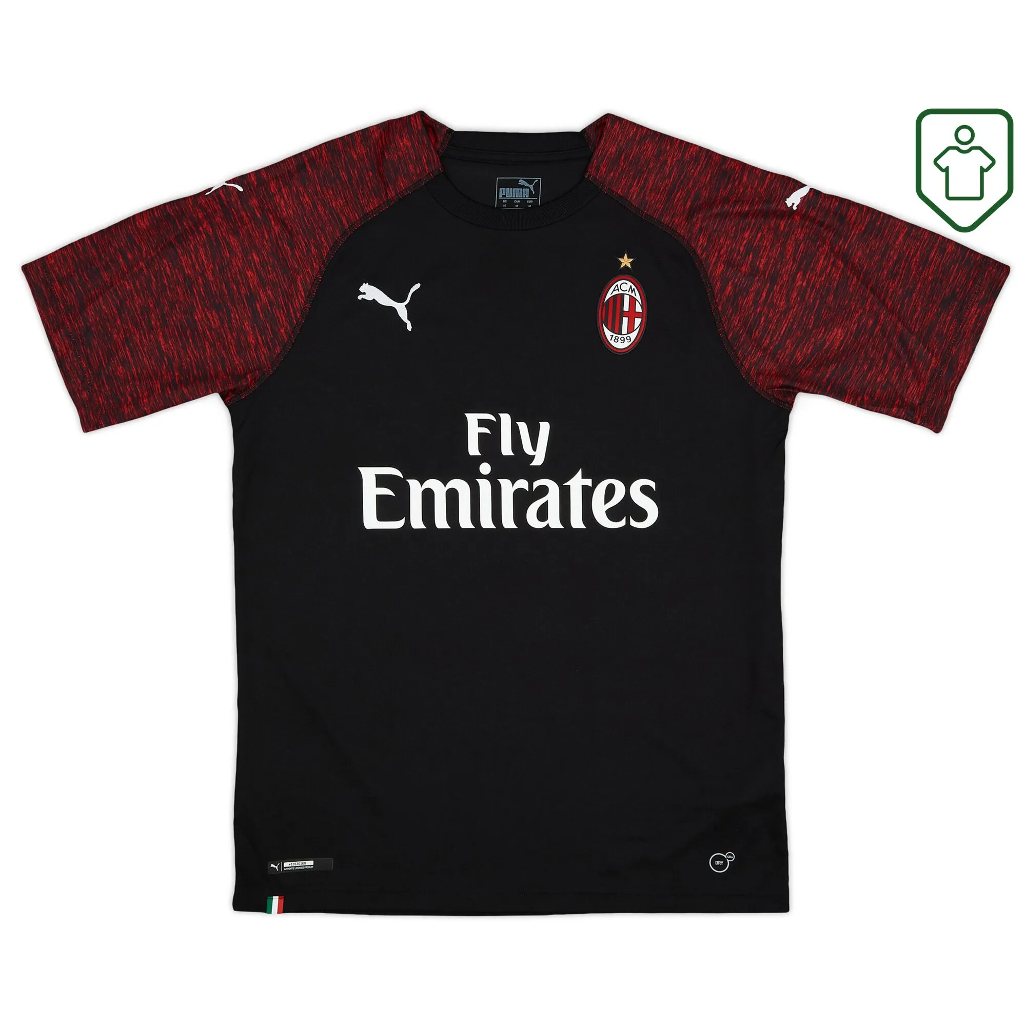 AC Milan Puma Third Shirt 2018-19 - Excellent - 9/10