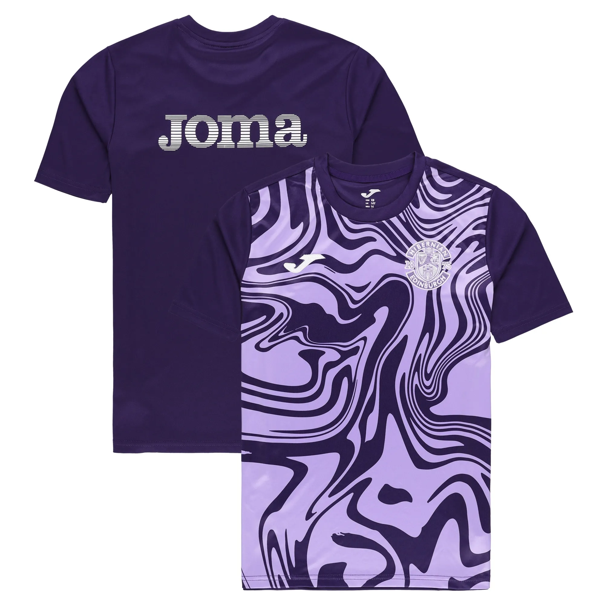 Hibernian Joma Player Training Top - Purple - Kids