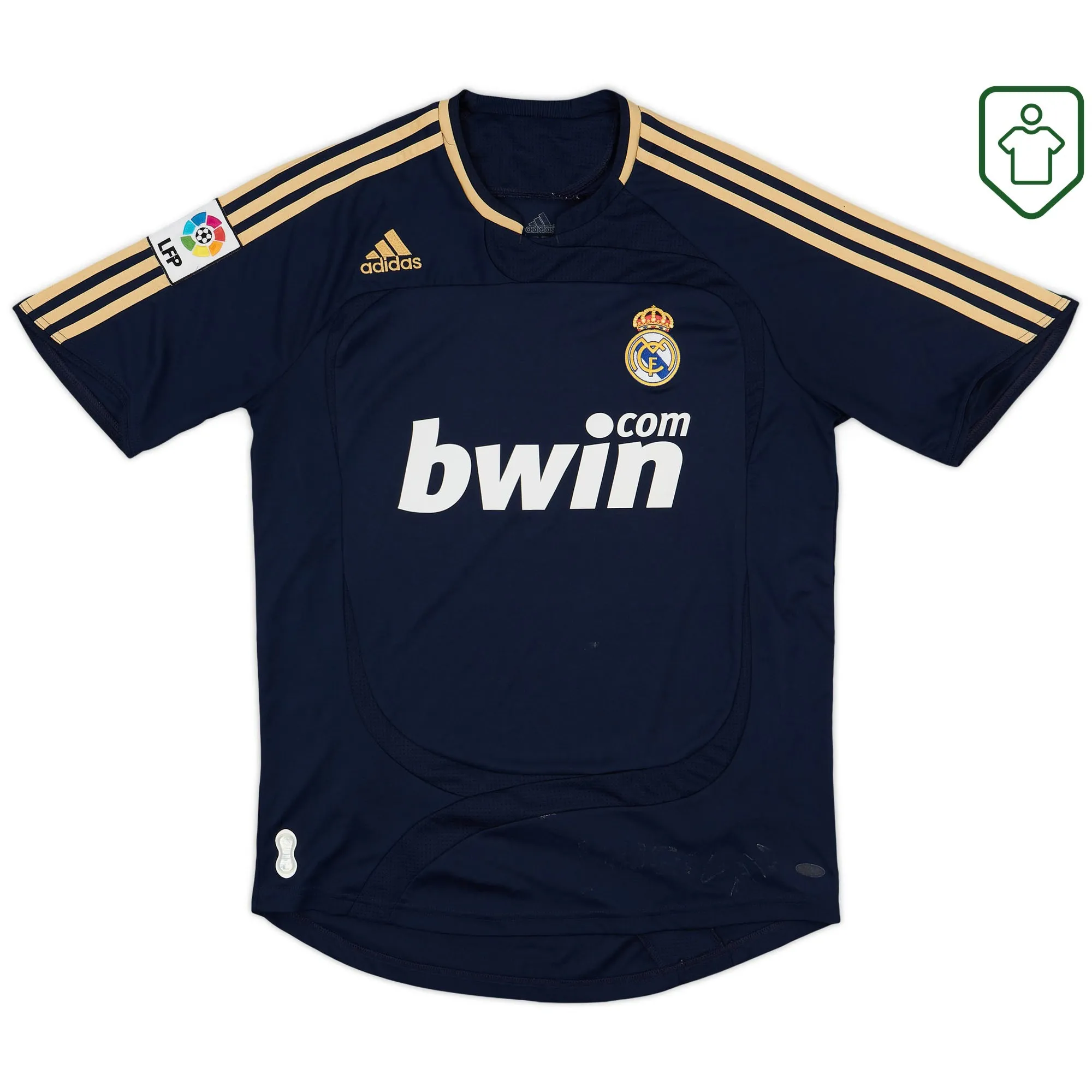 Real Madrid adidas Away Shirt 2007-08 - Very Good - 6/10
