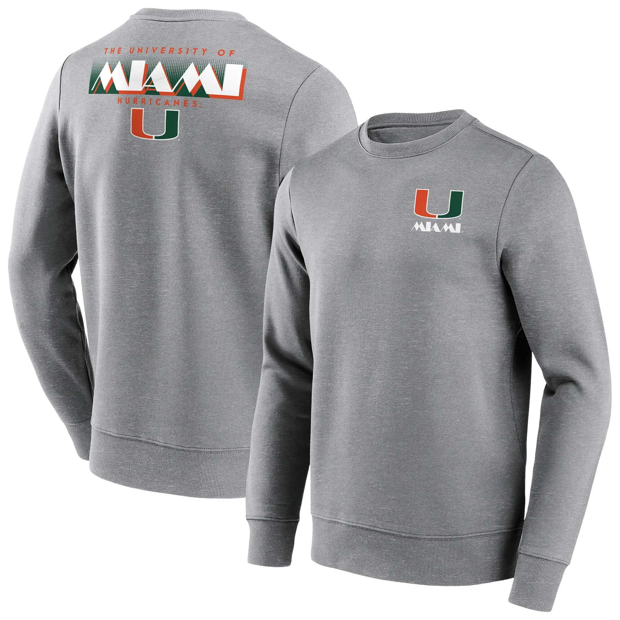 NCAA Miami Hurricanes Hometown Graphic Crew Sweatshirt - Mens