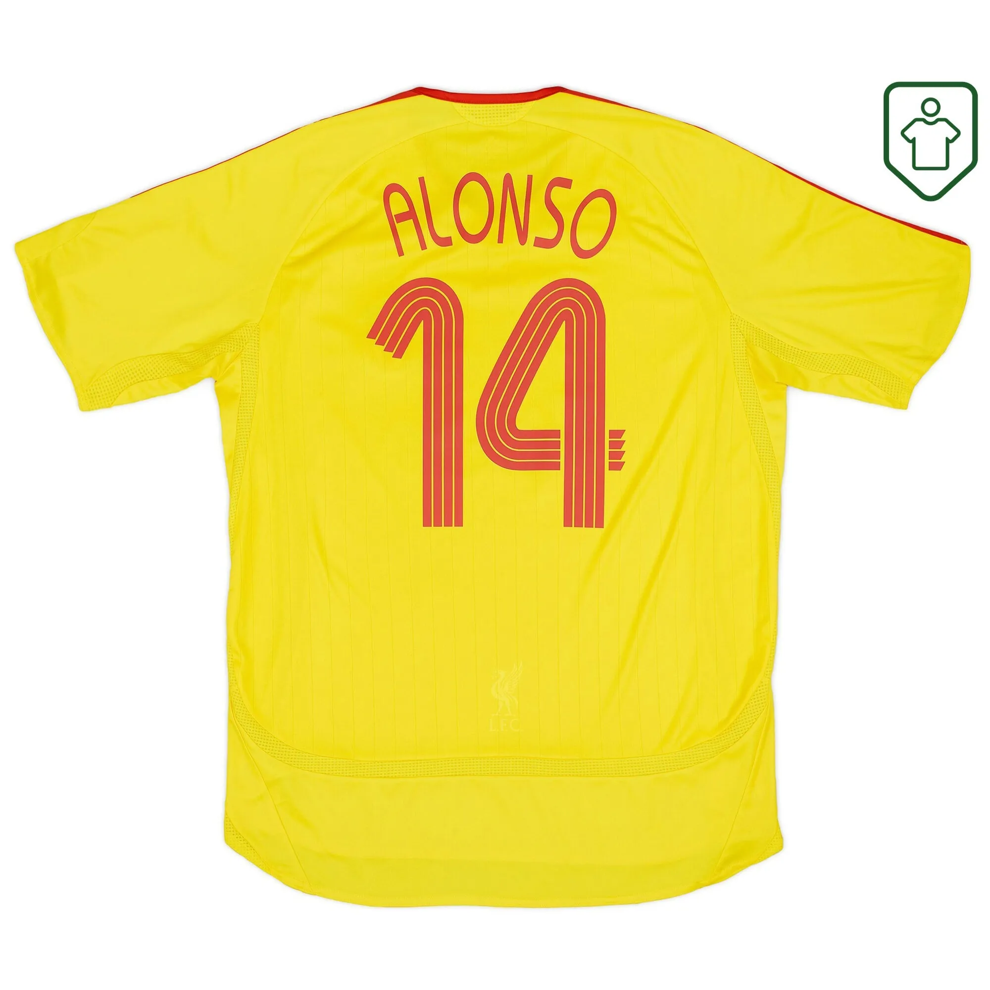 Liverpool adidas Away Shirt Alonso #14 2006-07 - Very Good - 6/10