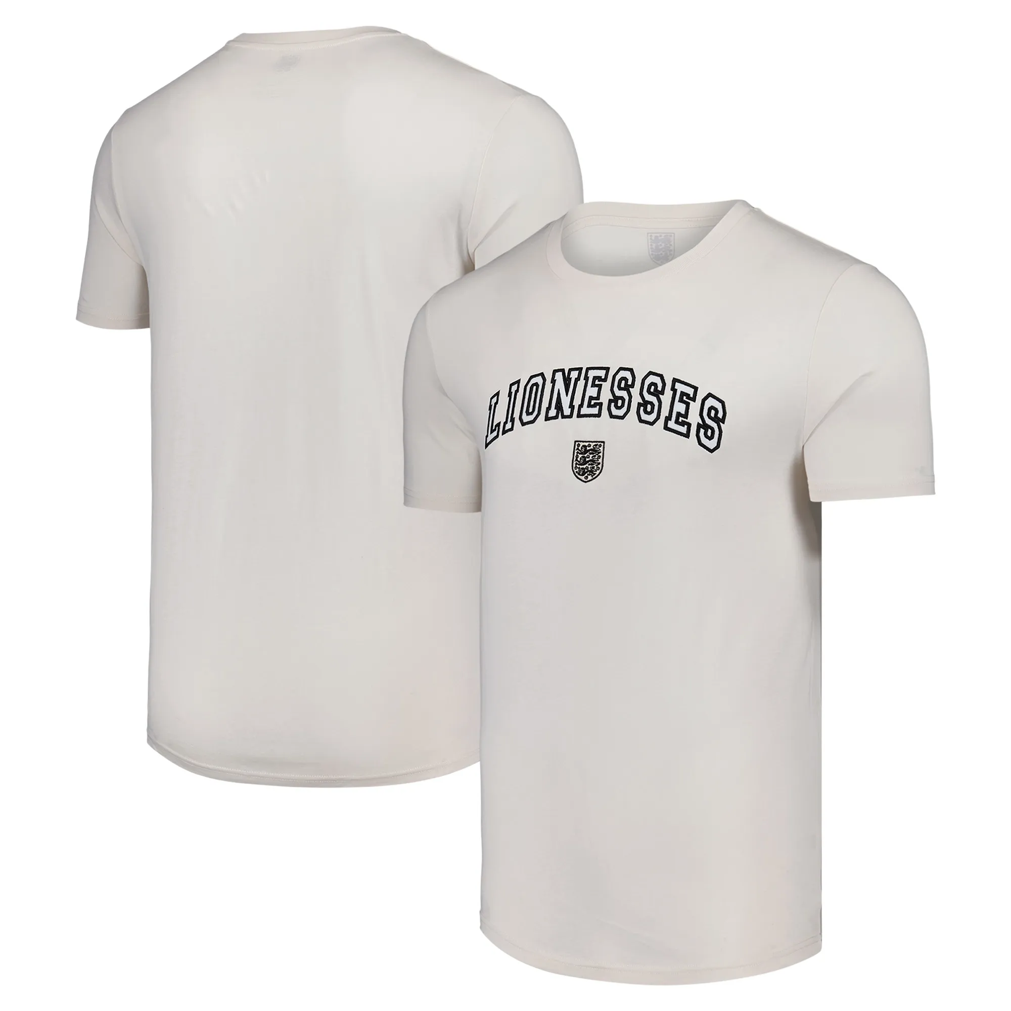 England Lionesses Collegiate Oversized Graphic T-Shirt - Vintage White - Unisex