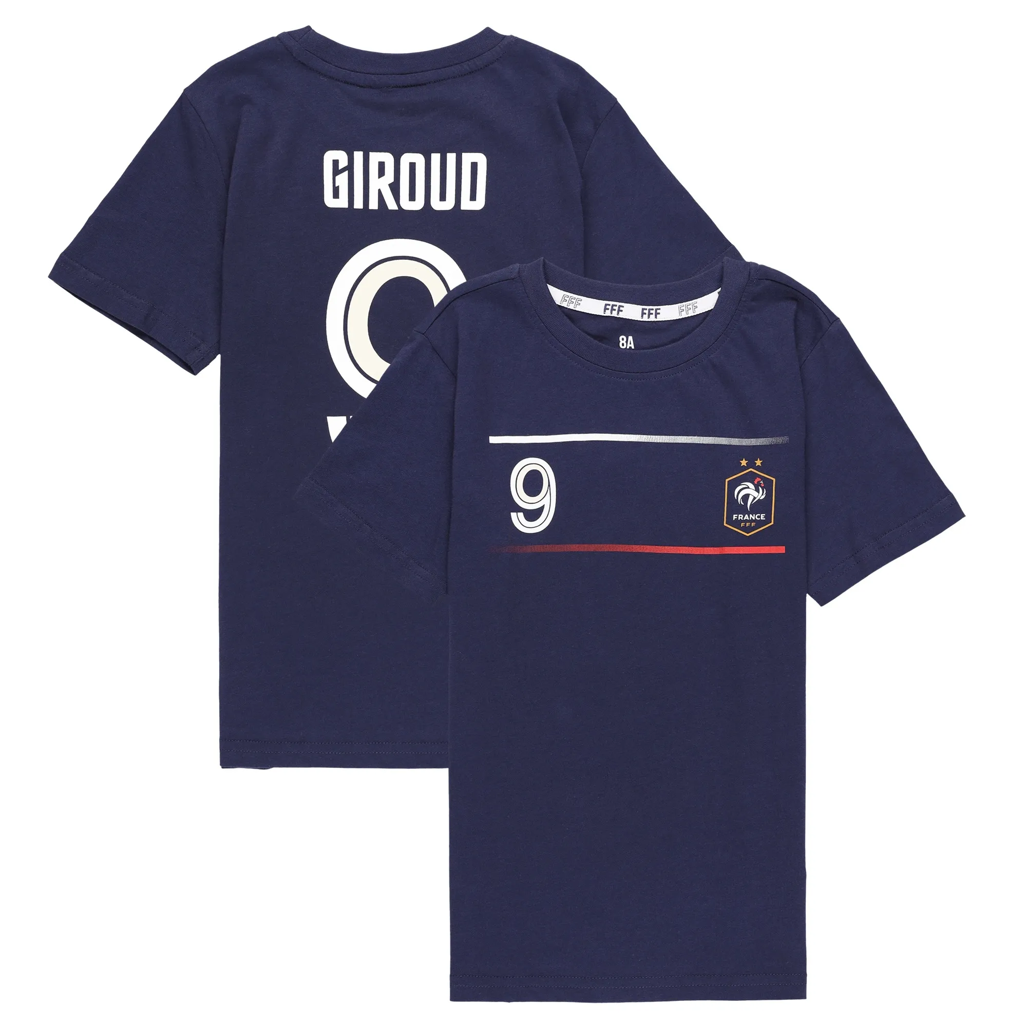 France Player T-Shirt GIROUD No 9 - Navy - Kids