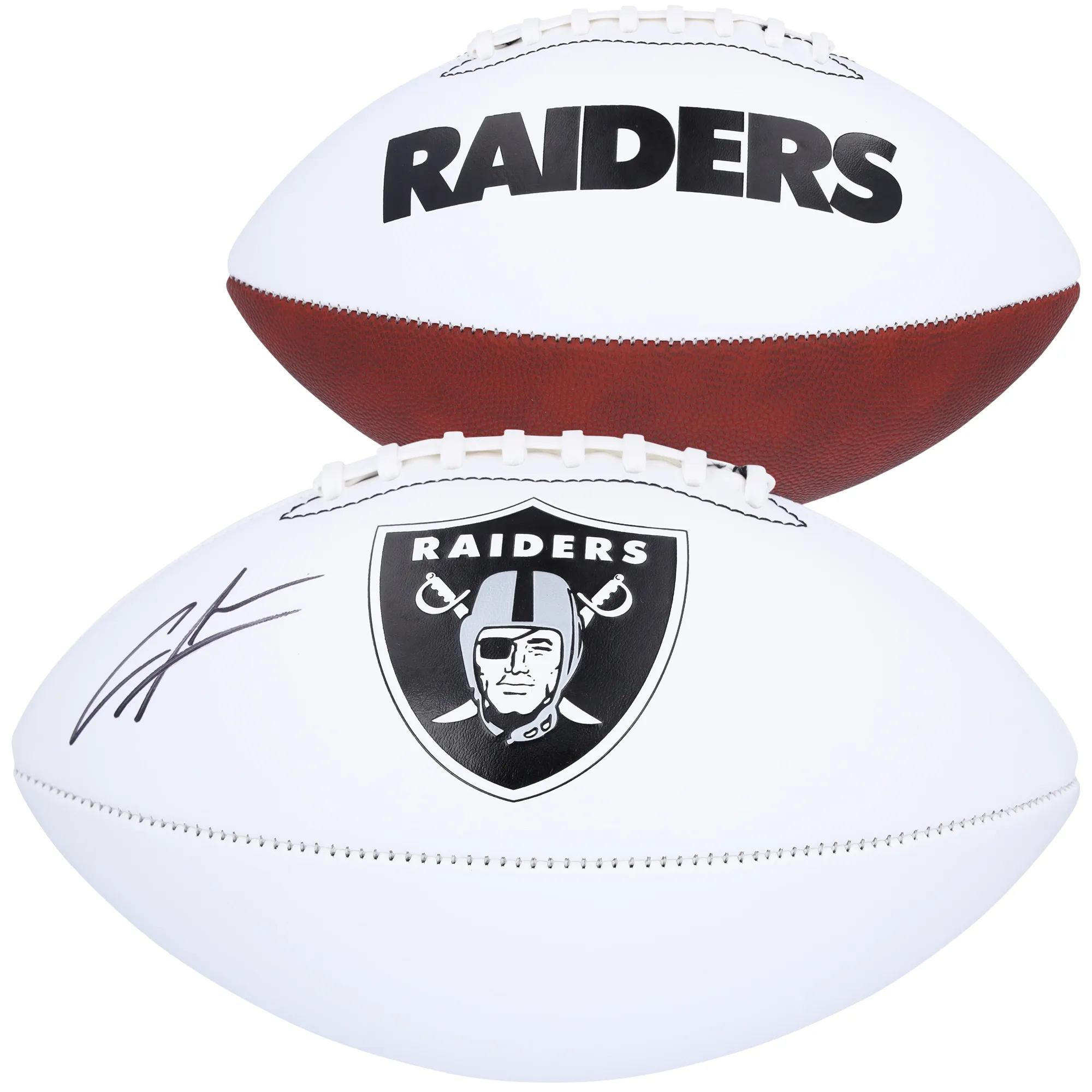 Charles Woodson Oakland Raiders Autographed Franklin White Panel Football