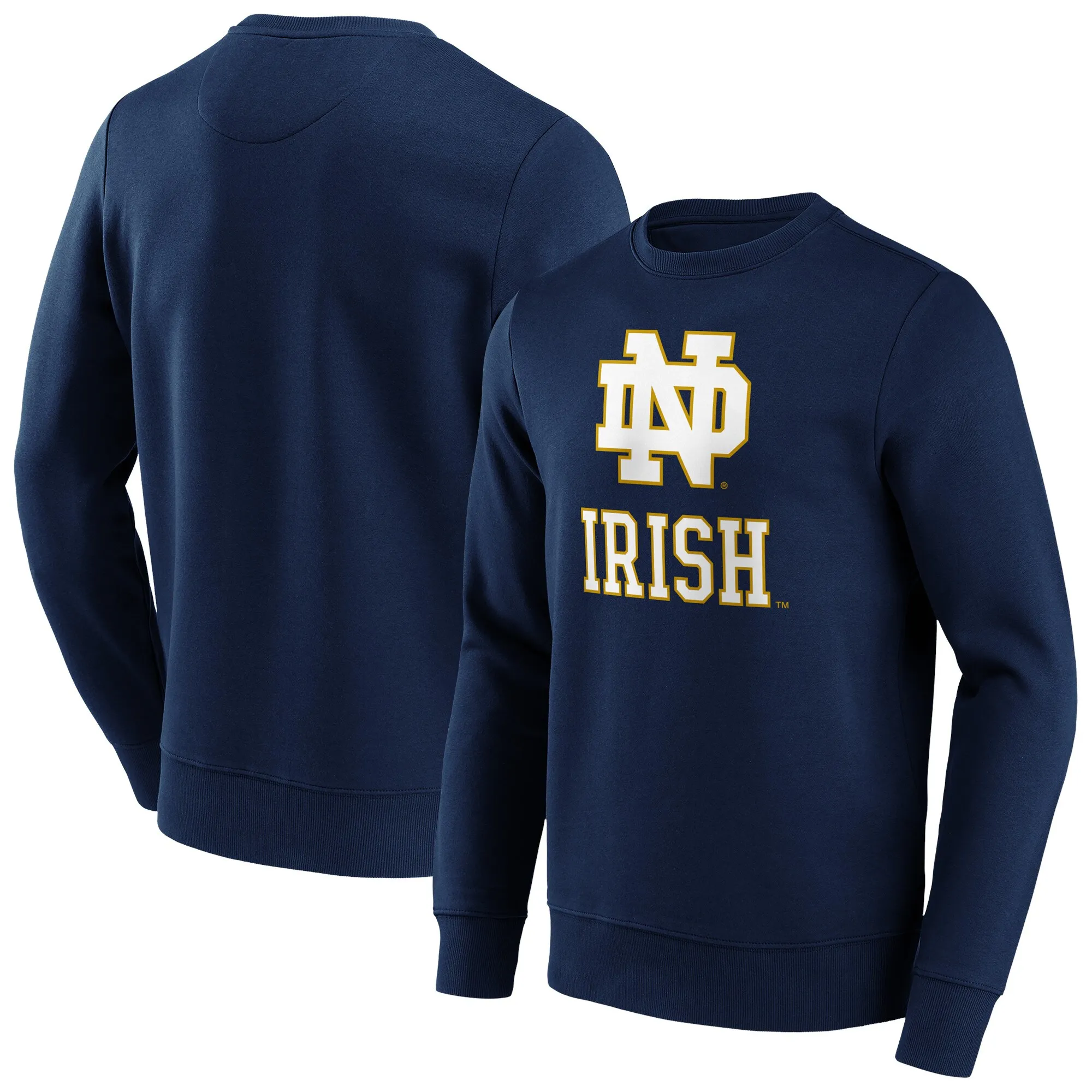 NCAA Notre Dame Fighting Irish Primary Logo Graphic Crew Sweatshirt - Mens