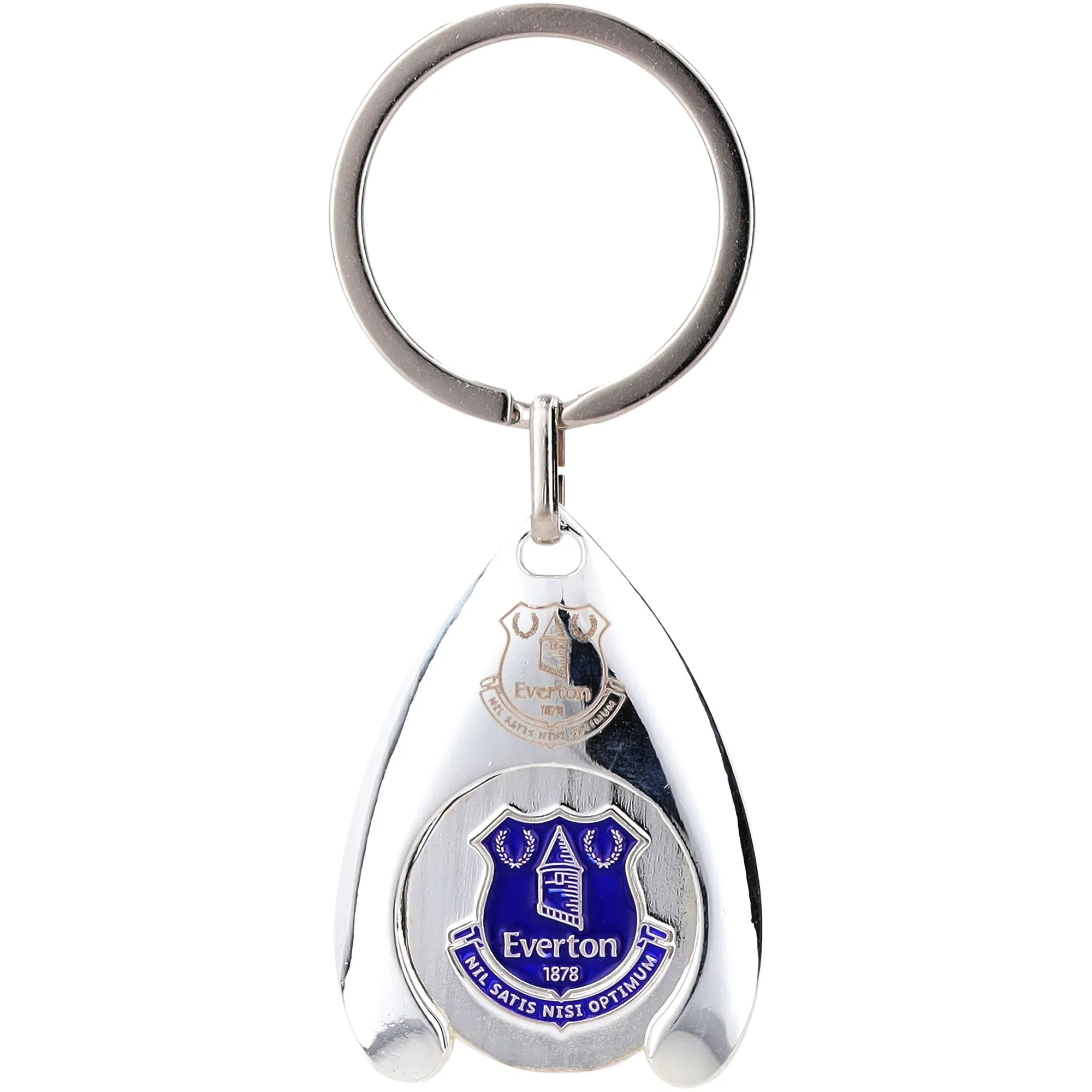 Everton Trolley Coin Keyring
