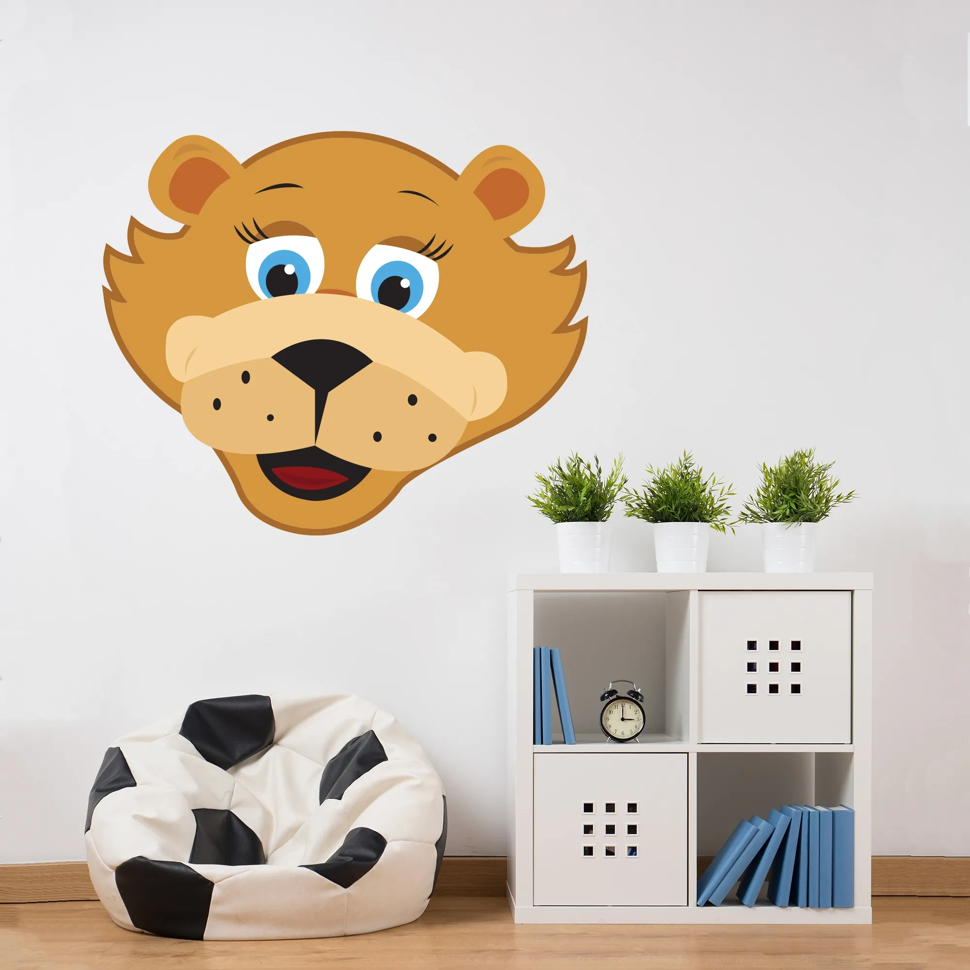 Millwall Bolina Head Mascot Wall Sticker - 60cm width x 50cm height