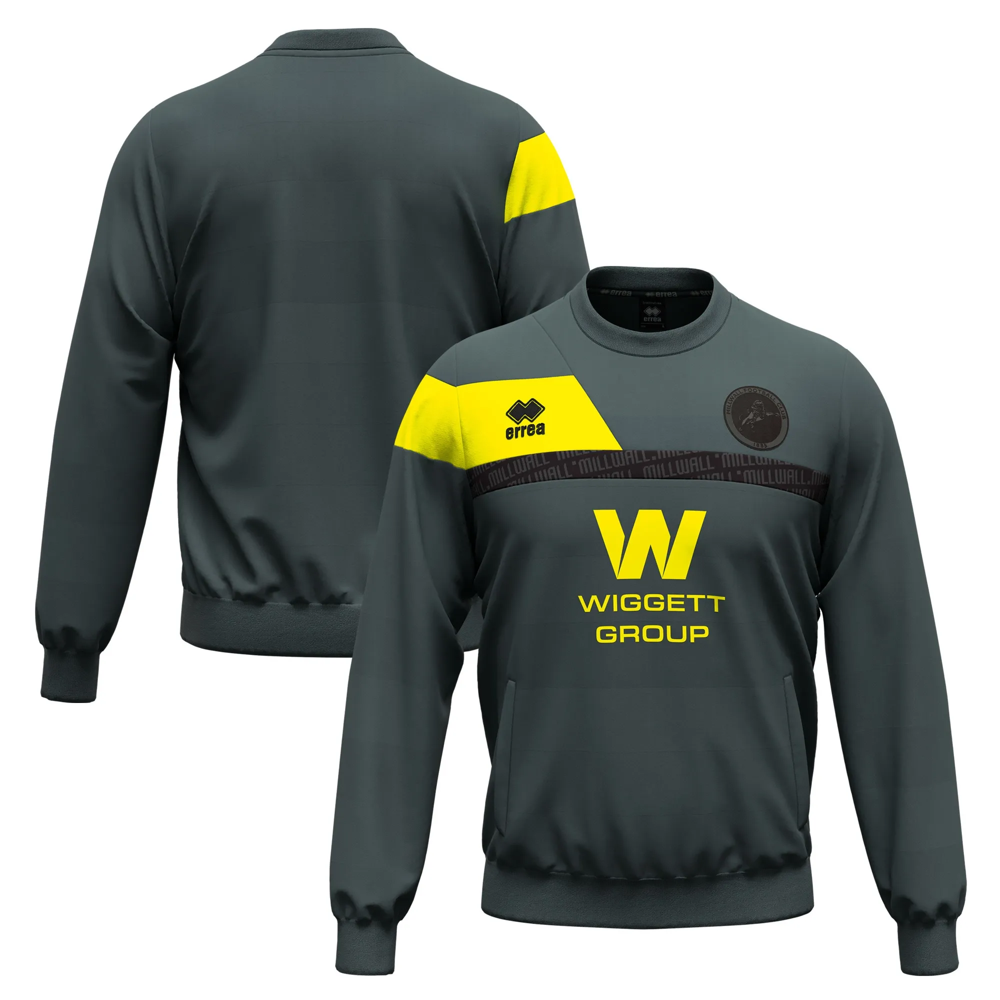 Millwall Errea Players Training Top - Anthracite - Kids