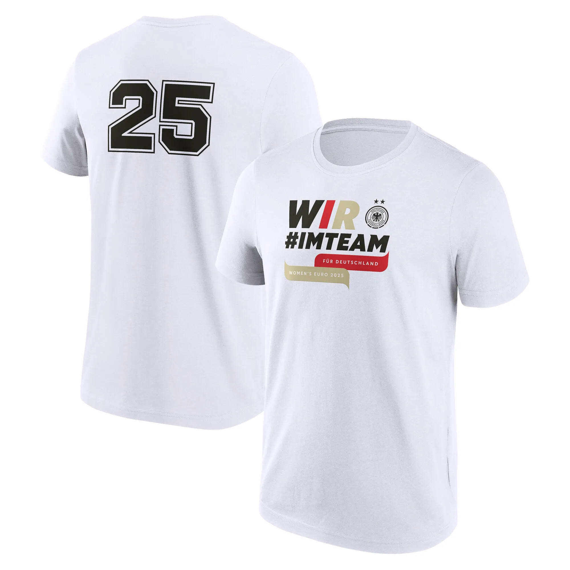 Germany x UEFA Women's Euros 2025 Graphic T-Shirt - White - Mens