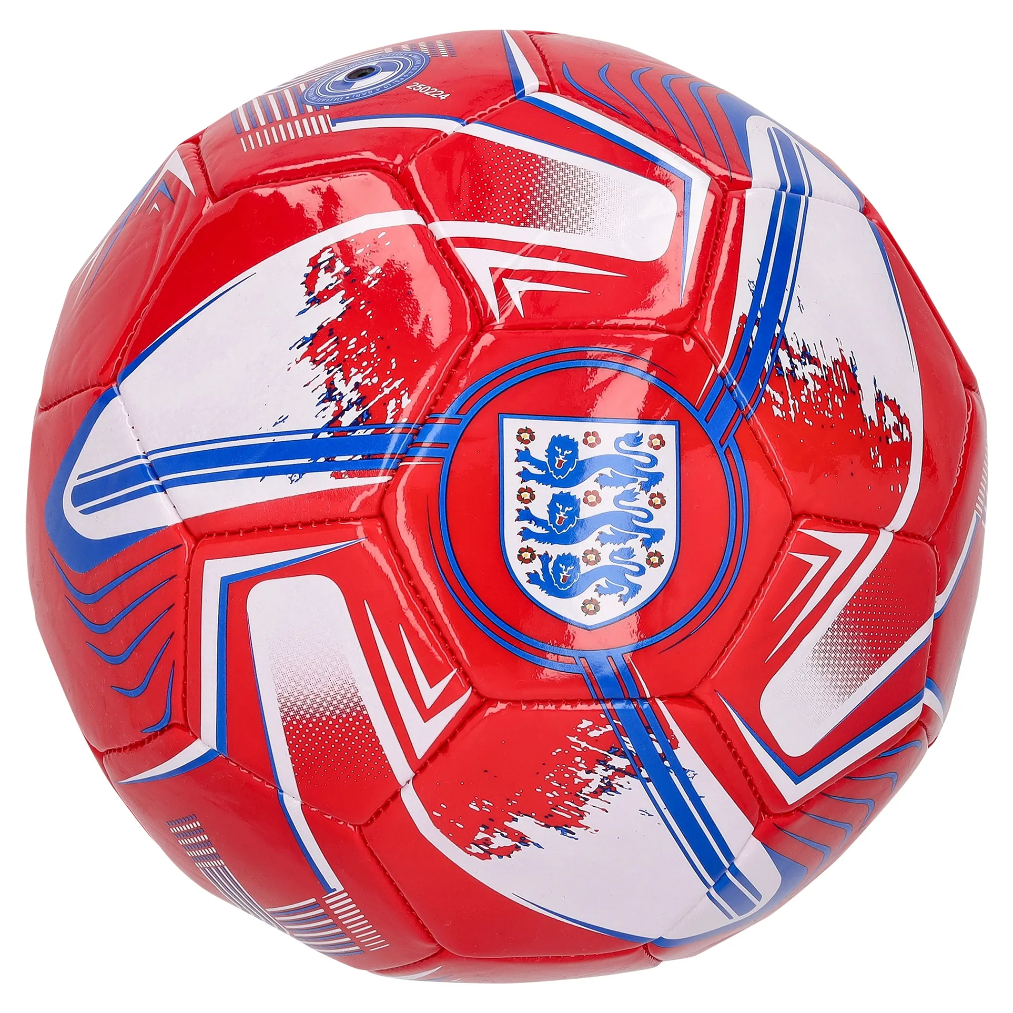 England Turbine 32 Panel Football - Red - Size 5