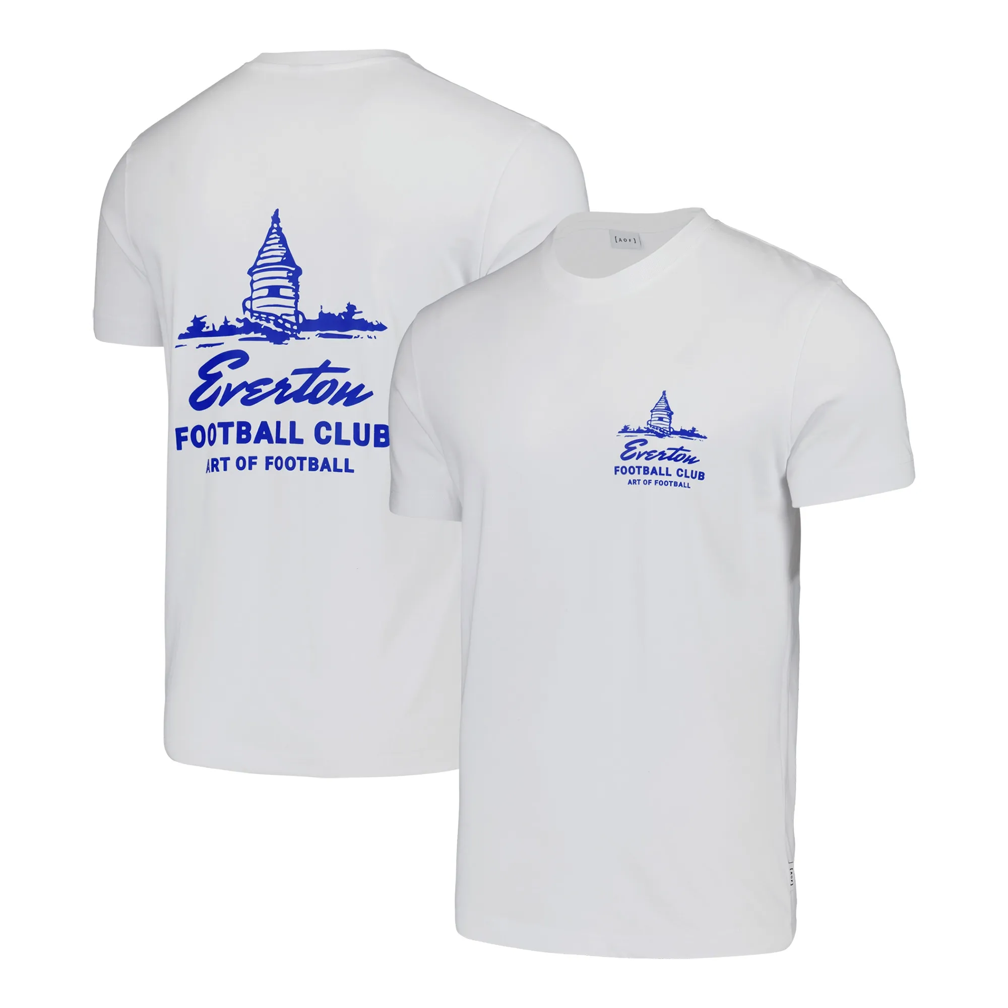 Everton x Art of Football Tower T-Shirt - White