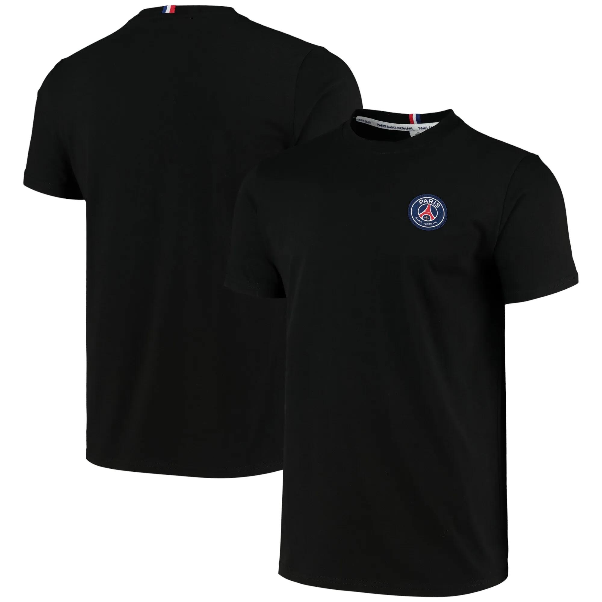 PSG Paris-Saint Germain ESSENTIEL Crest T-Shirt - Black - Mens