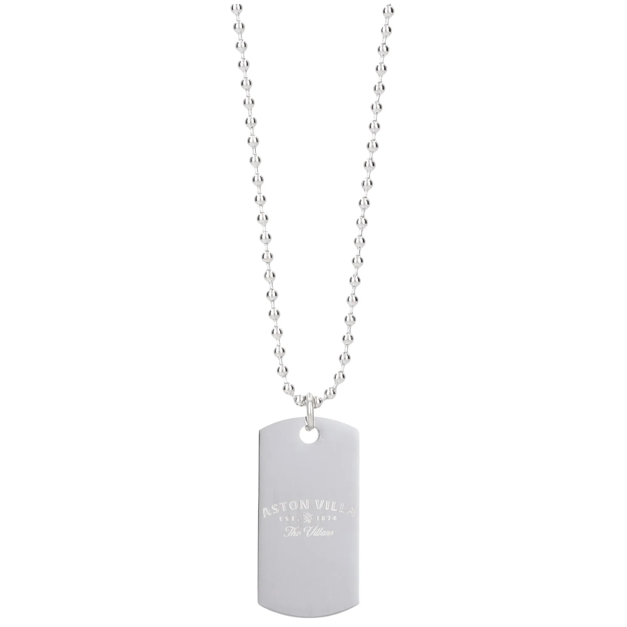 Aston Villa Crest Dog Tag - Stainless Steel