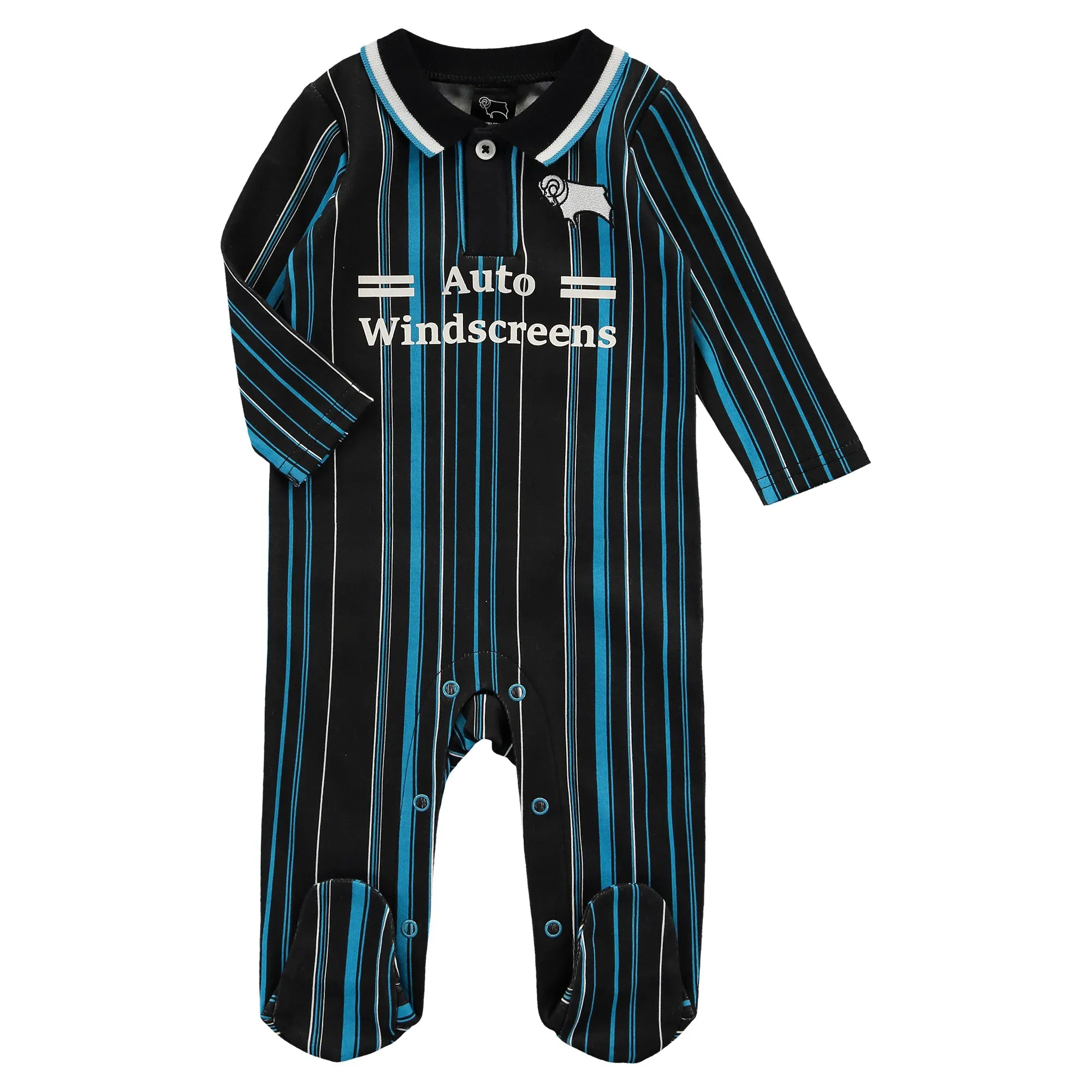 Derby County Retro Sleepsuit 94-95 Away - Baby