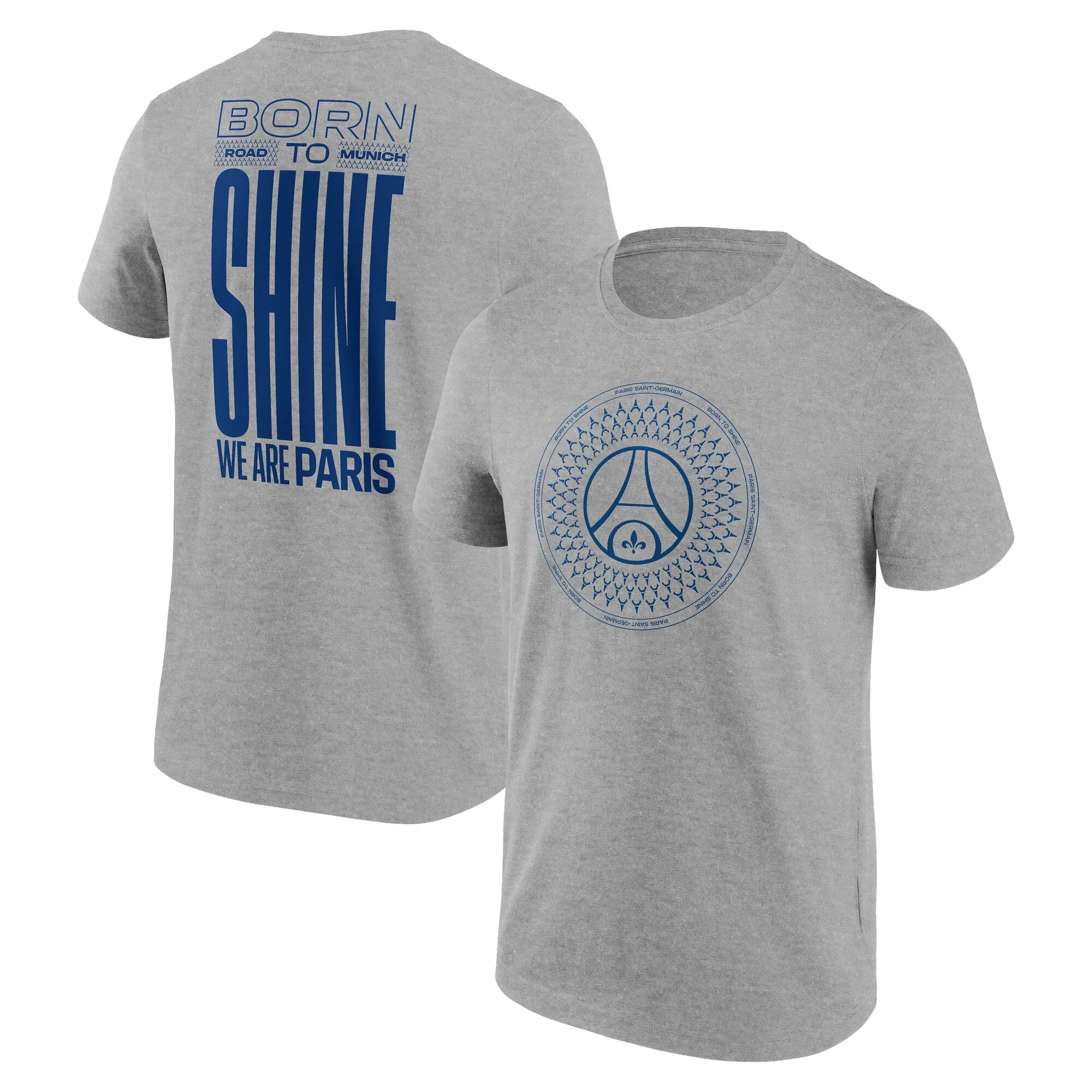 PSG Road to Munich Graphic T-Shirt - Grey - Unisex