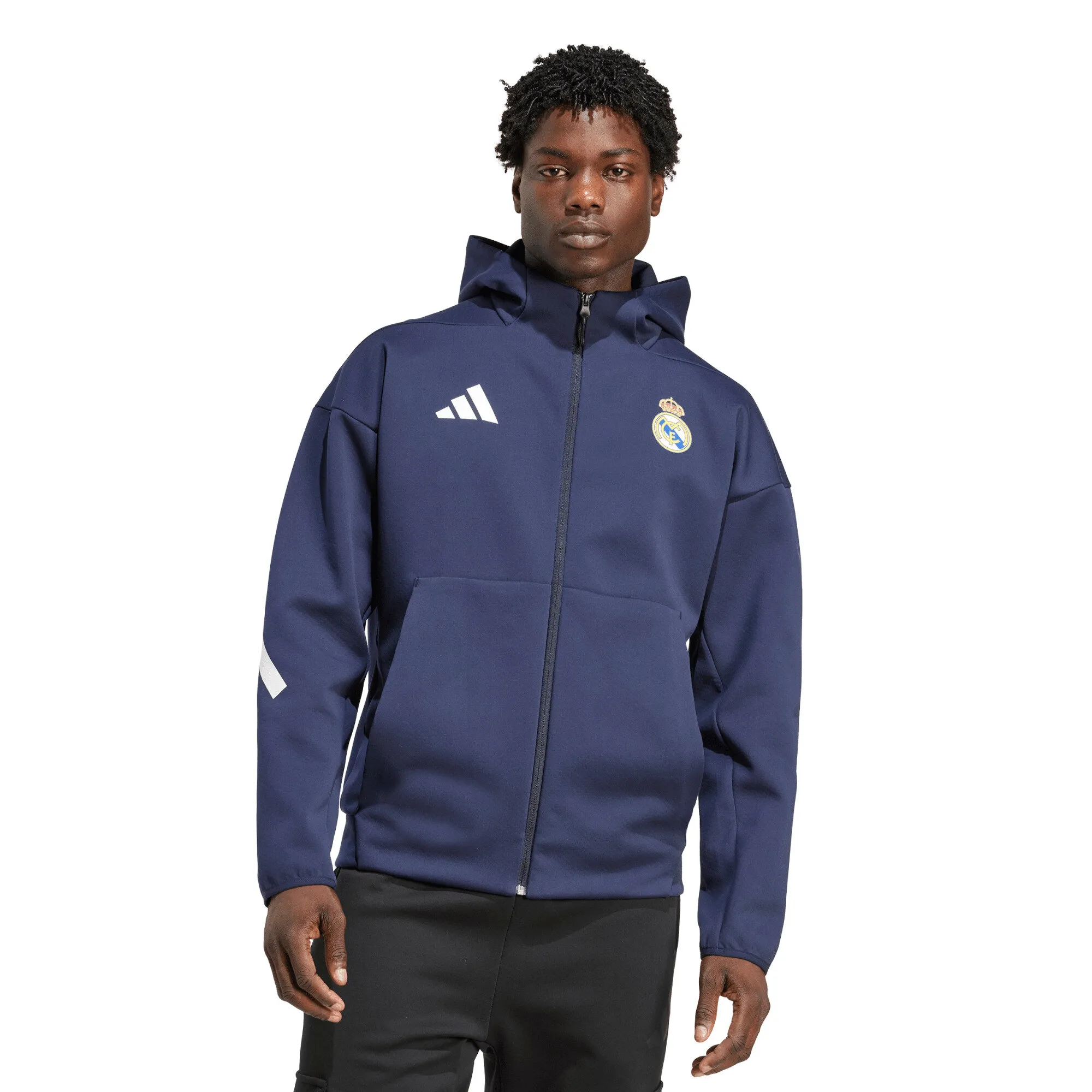 Real Madrid adidas Anthem Jacket - Navy