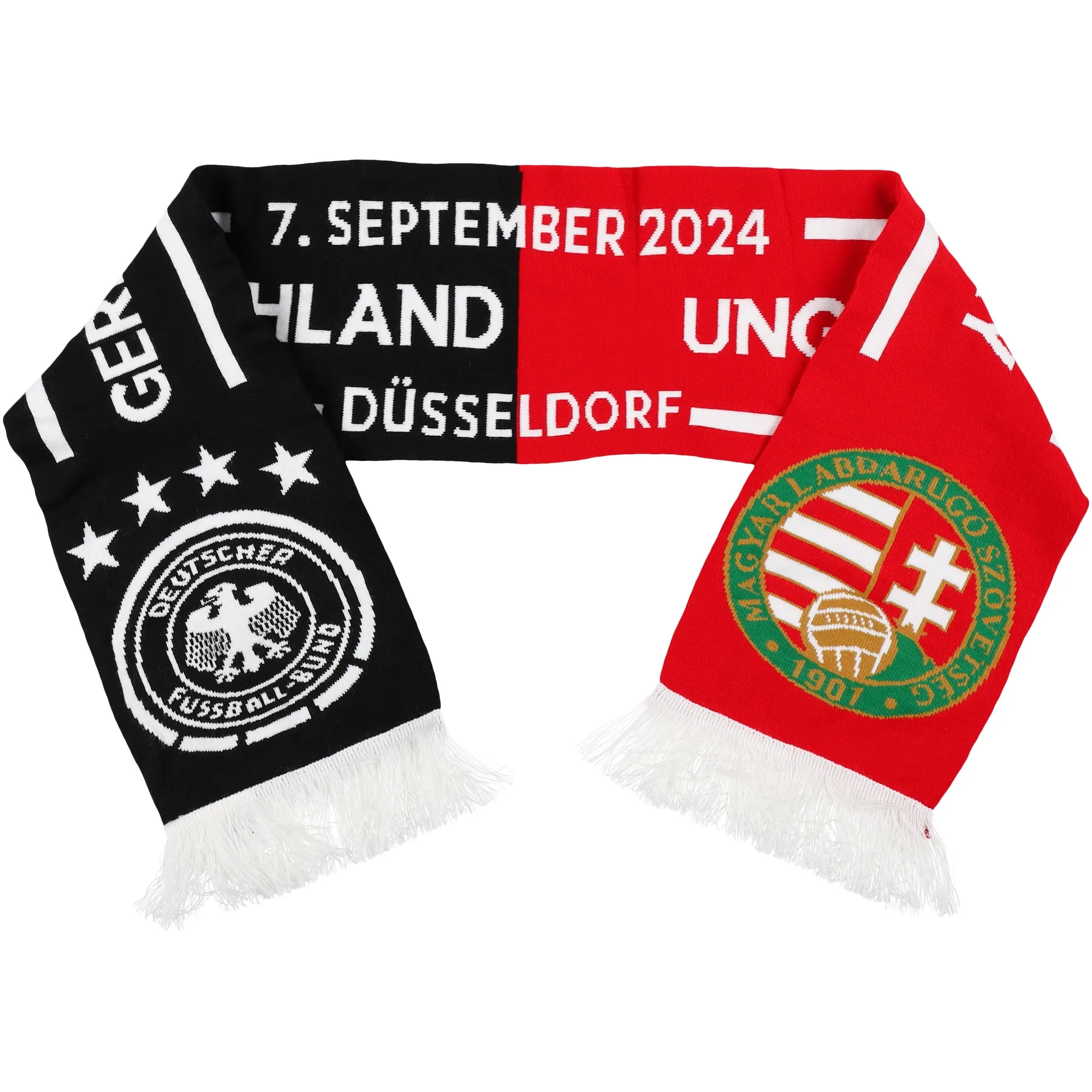 DFB vs Hungary Scarf - Black/Red - Unisex