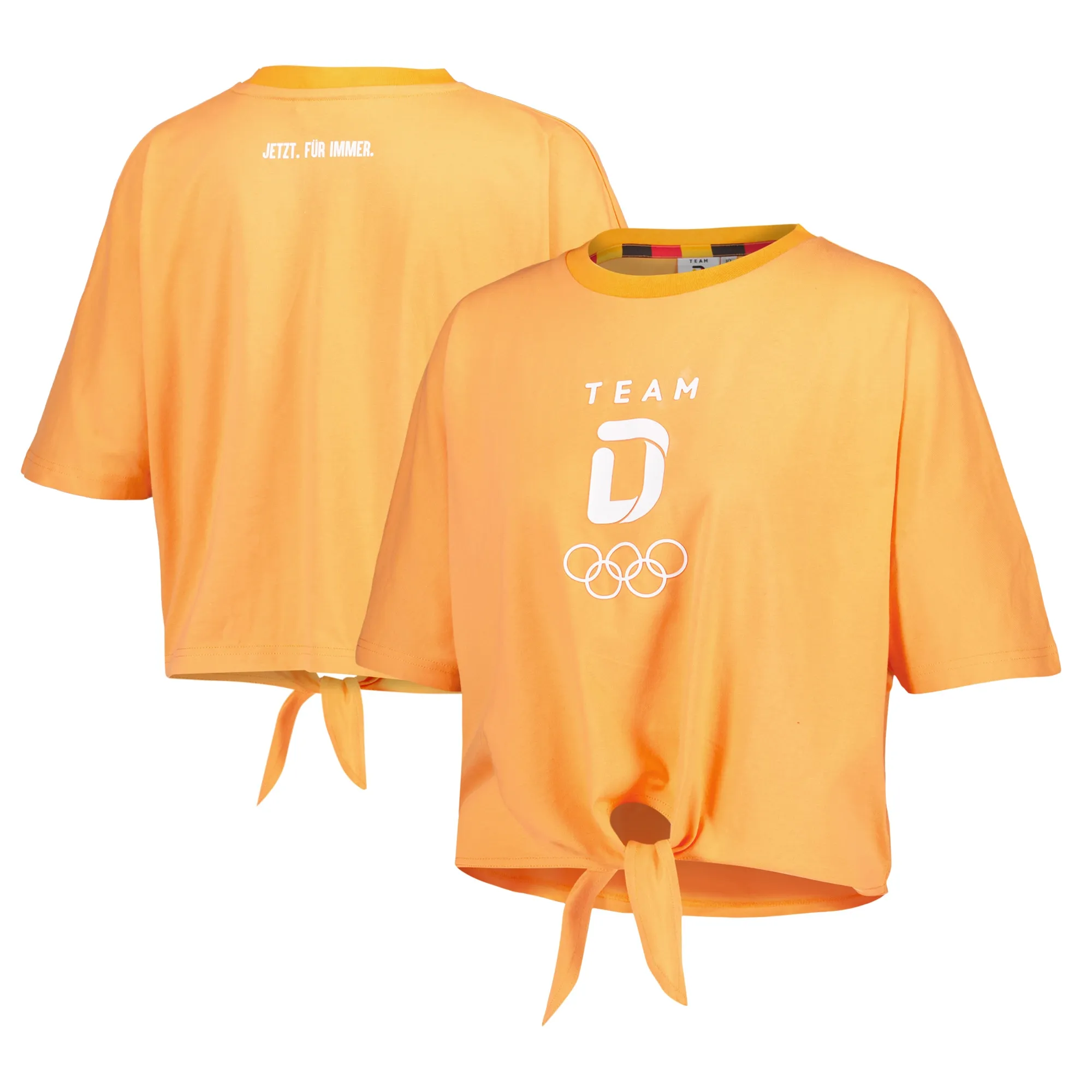 Team D Tie Front T-Shirt - Womens