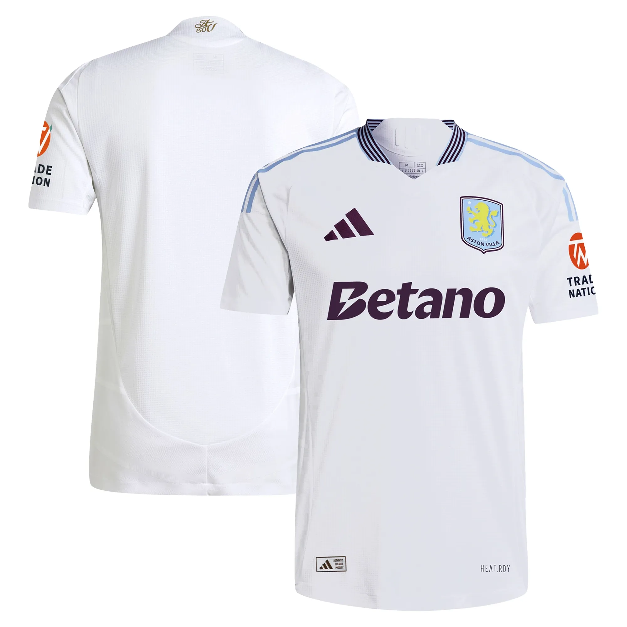 Aston Villa adidas Away Authentic Shirt 2024-25