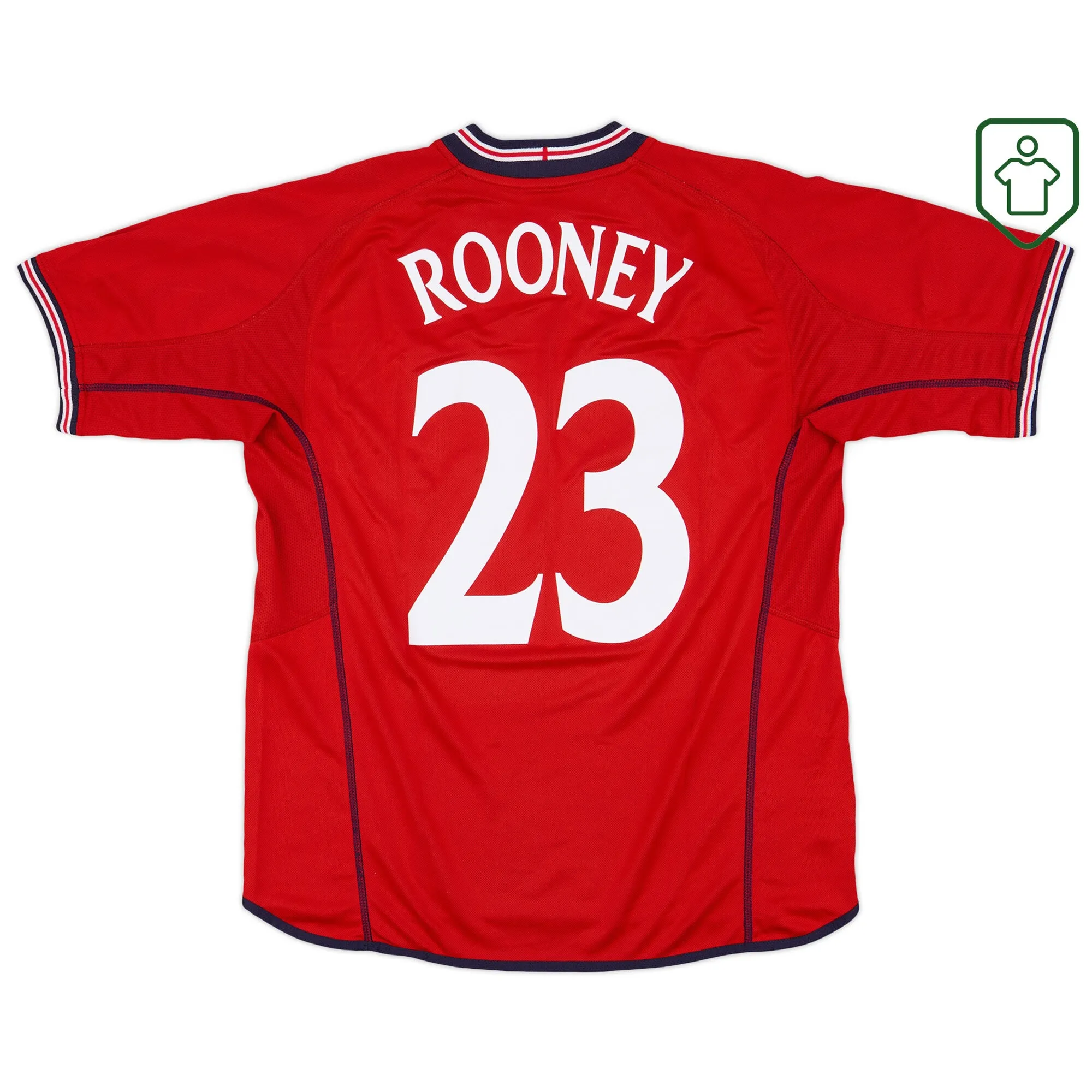 England Umbro Away Shirt Rooney #23 2002-04 - Excellent - 8/10