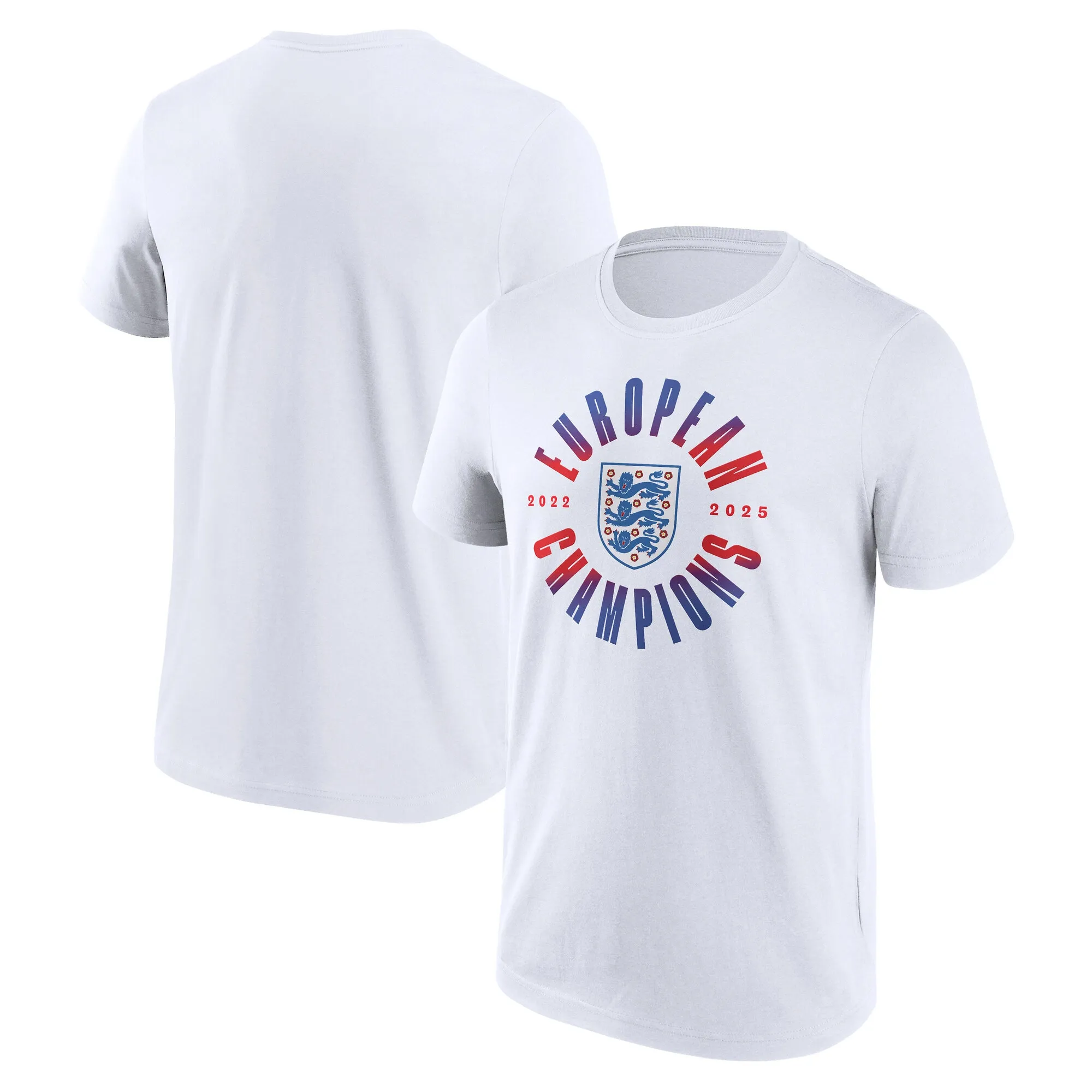 England Lionesses Roundel Winners T-Shirt - White - Mens