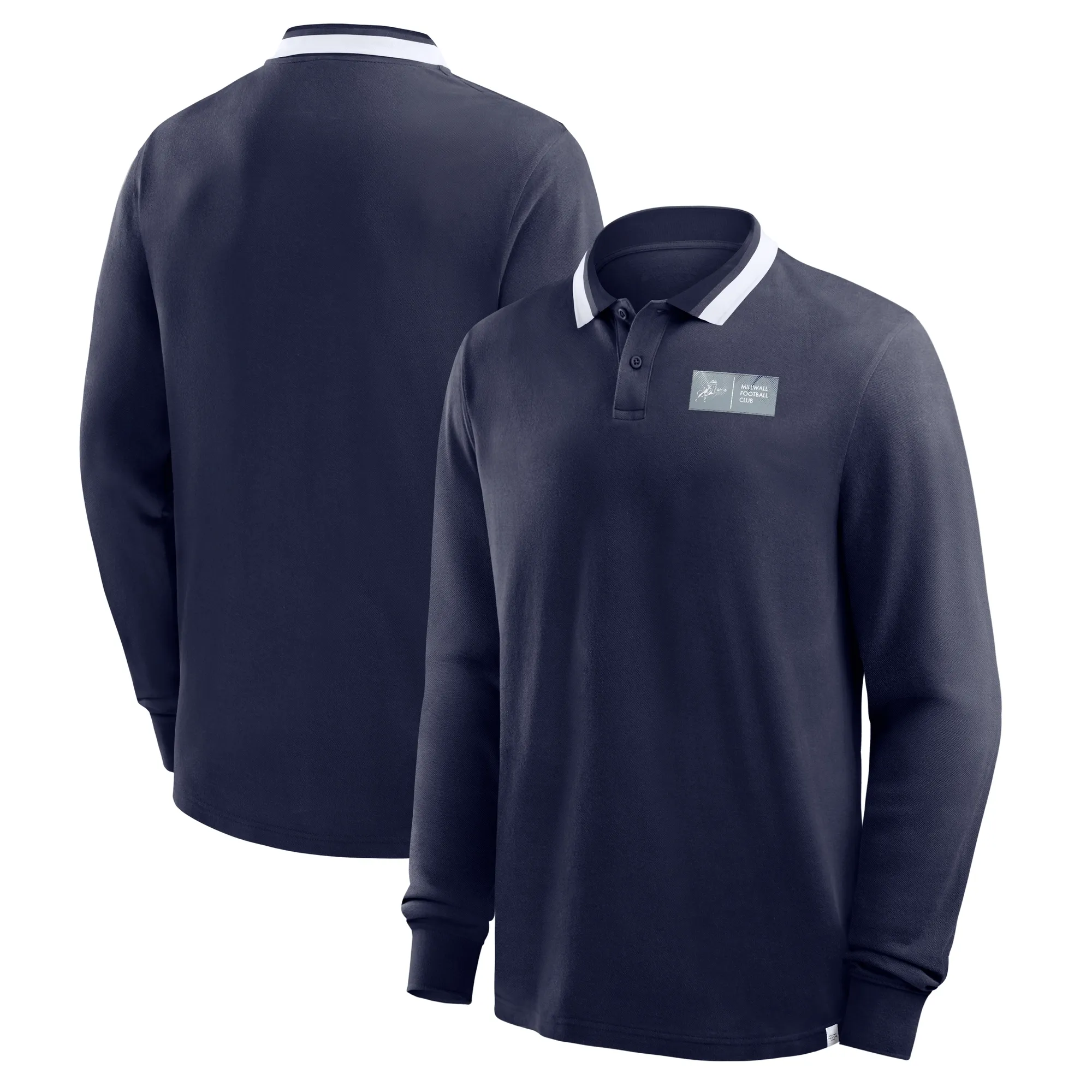 Millwall Tipped Polo Long Sleeve - Blue