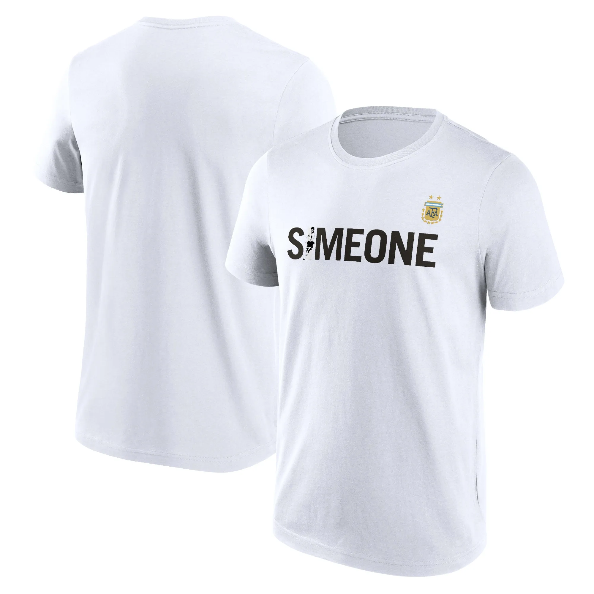 Argentina Simeone Name and Number Graphic T-Shirt - White - Mens