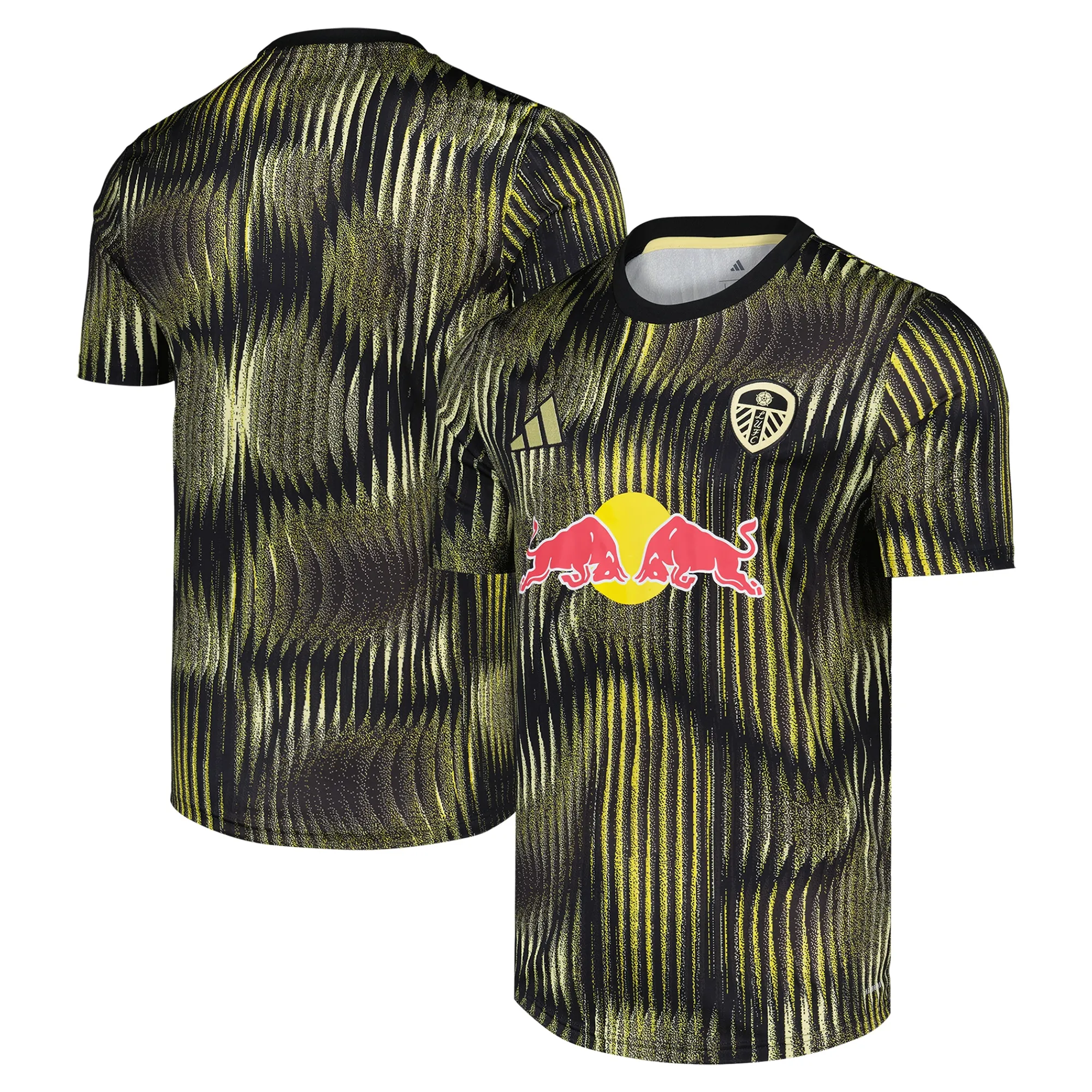 Leeds United adidas Pre Match Jersey - Black