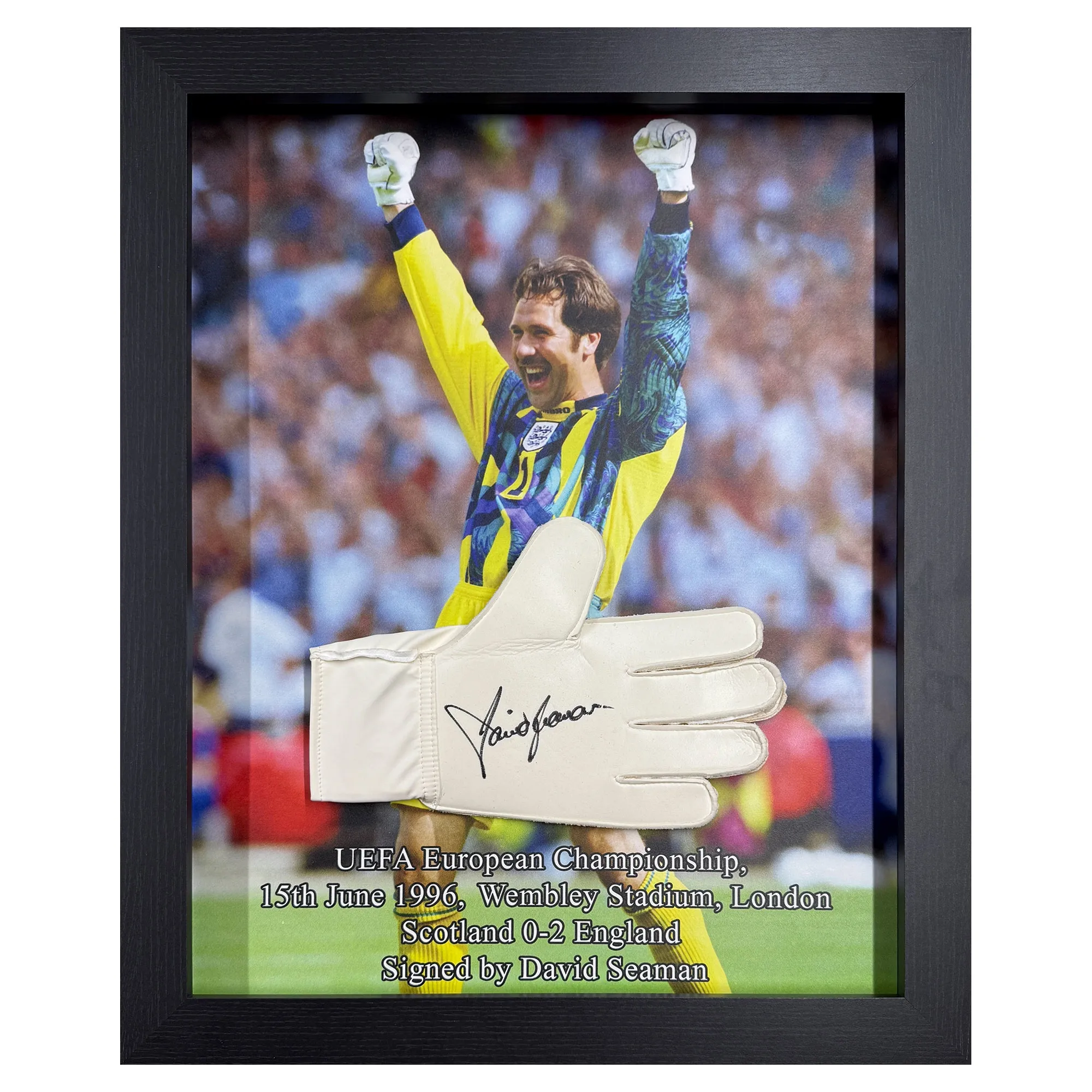 England David Seaman Signed Adidas Goalkeeper Glove