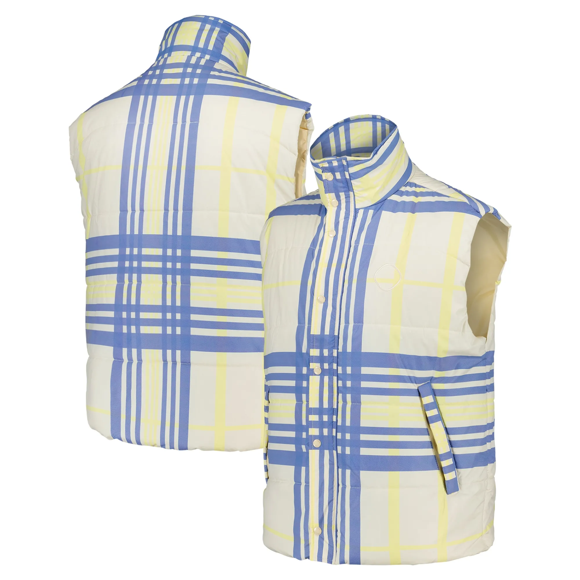 Leeds United Puffer Gilet - Ecru