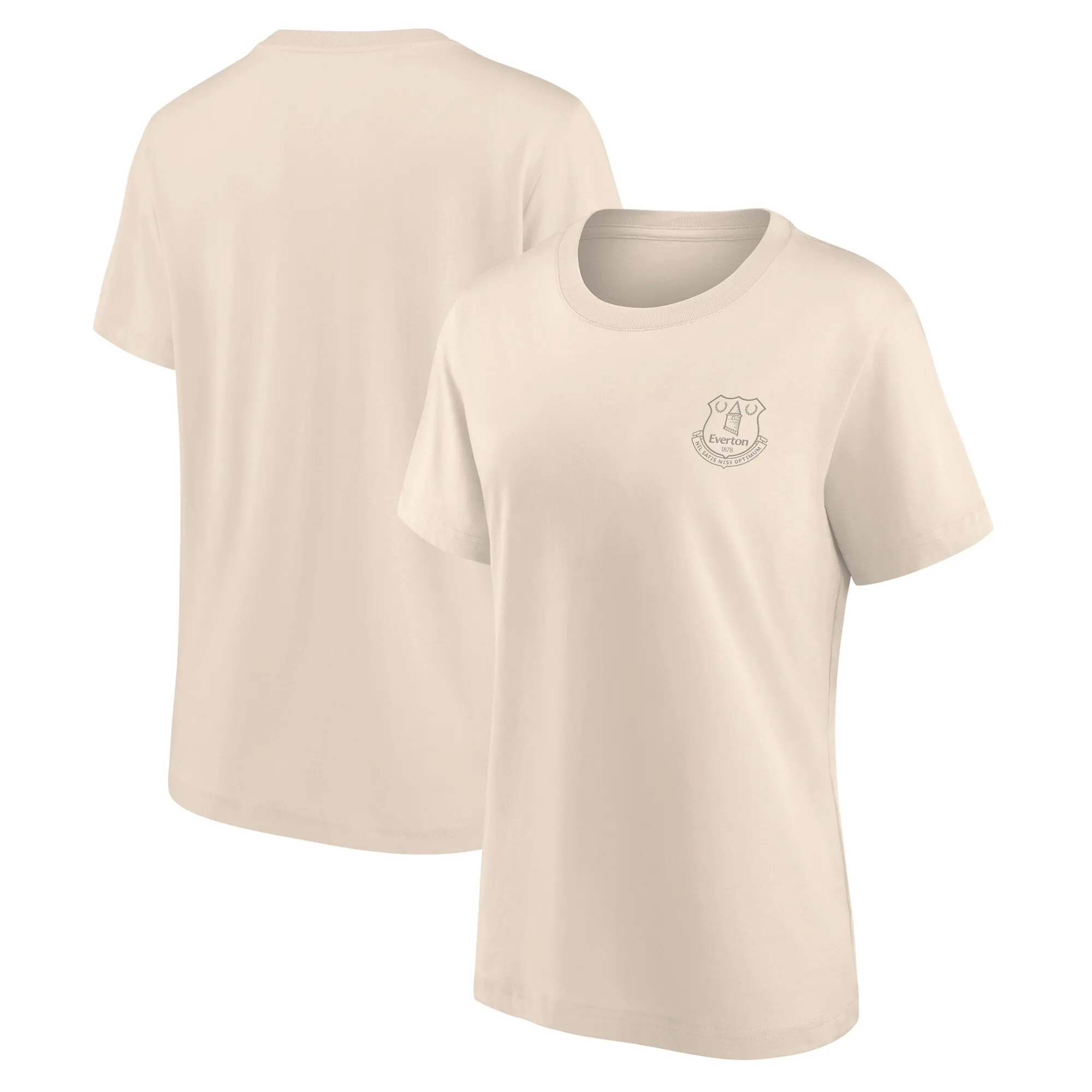 Everton Essentials Small Crest T-Shirt - Whitecap Gray - Womens