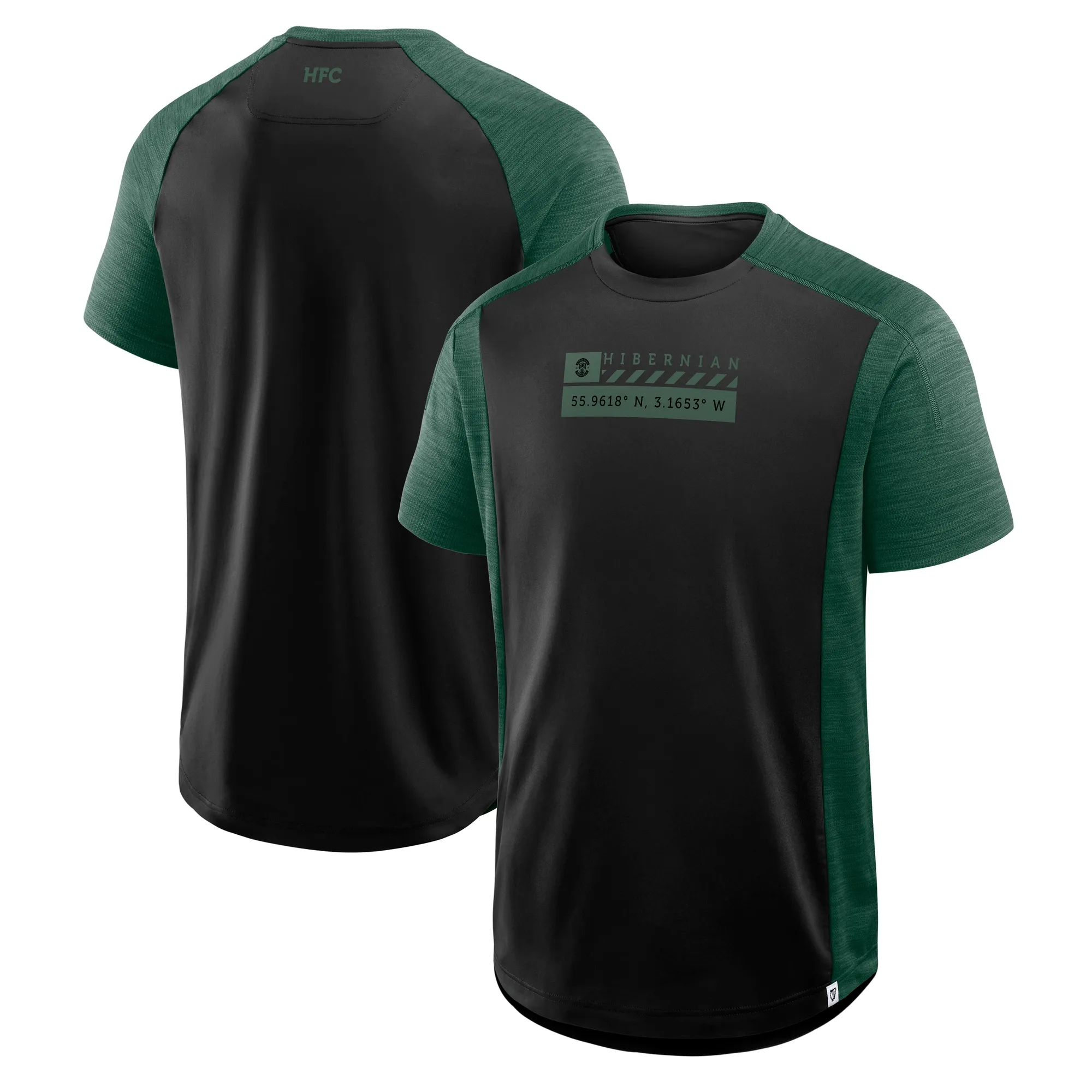 Hibernian Defender T-Shirt - Black - Mens