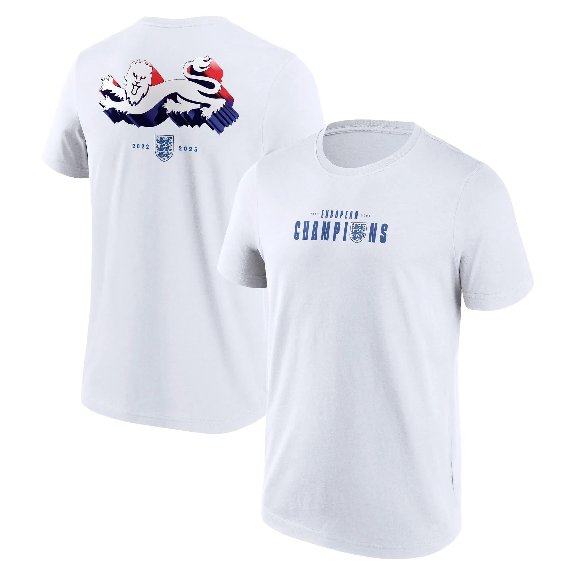 England Lionesses Winners T-Shirt - White - Mens