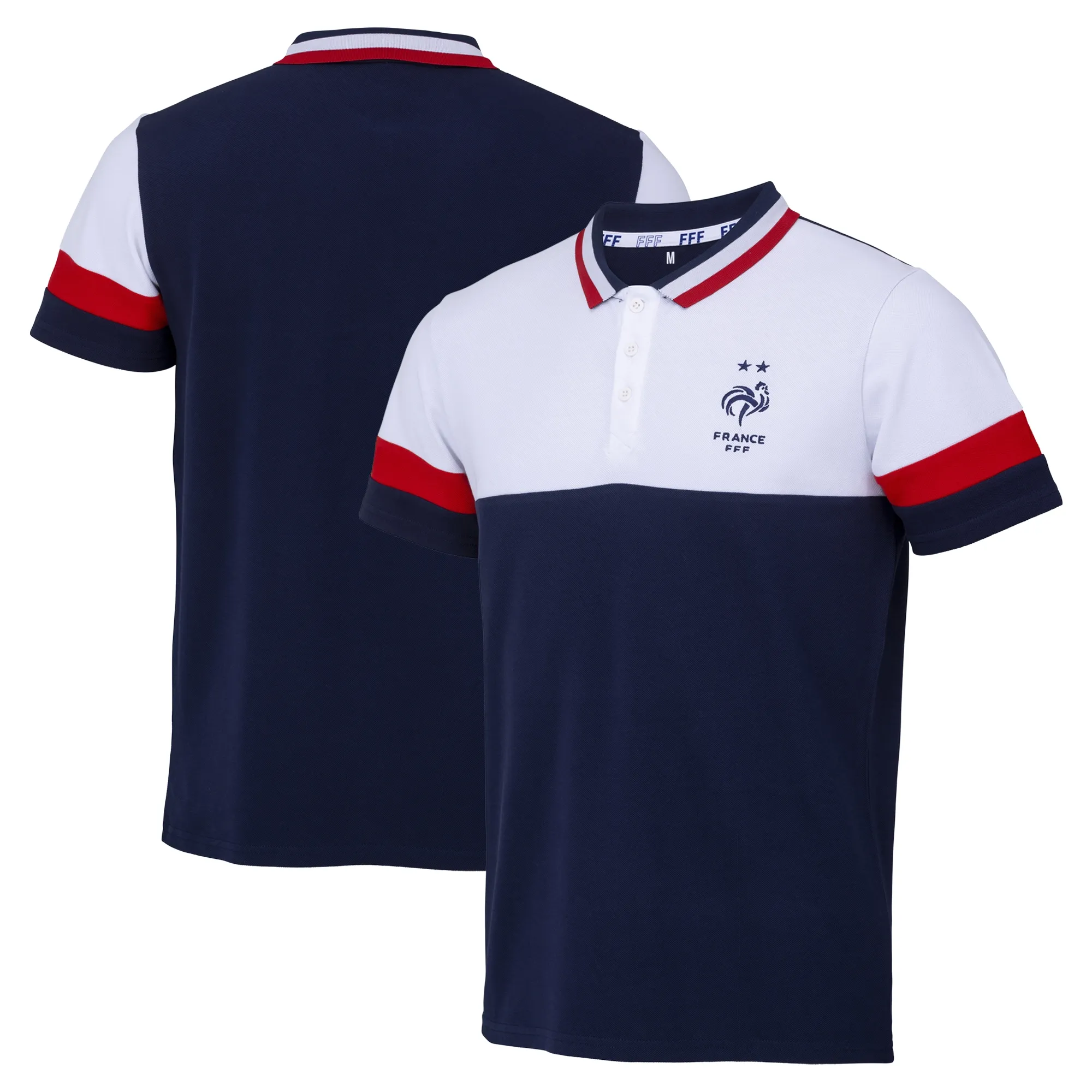 France Colour Block Polo - Navy - Mens