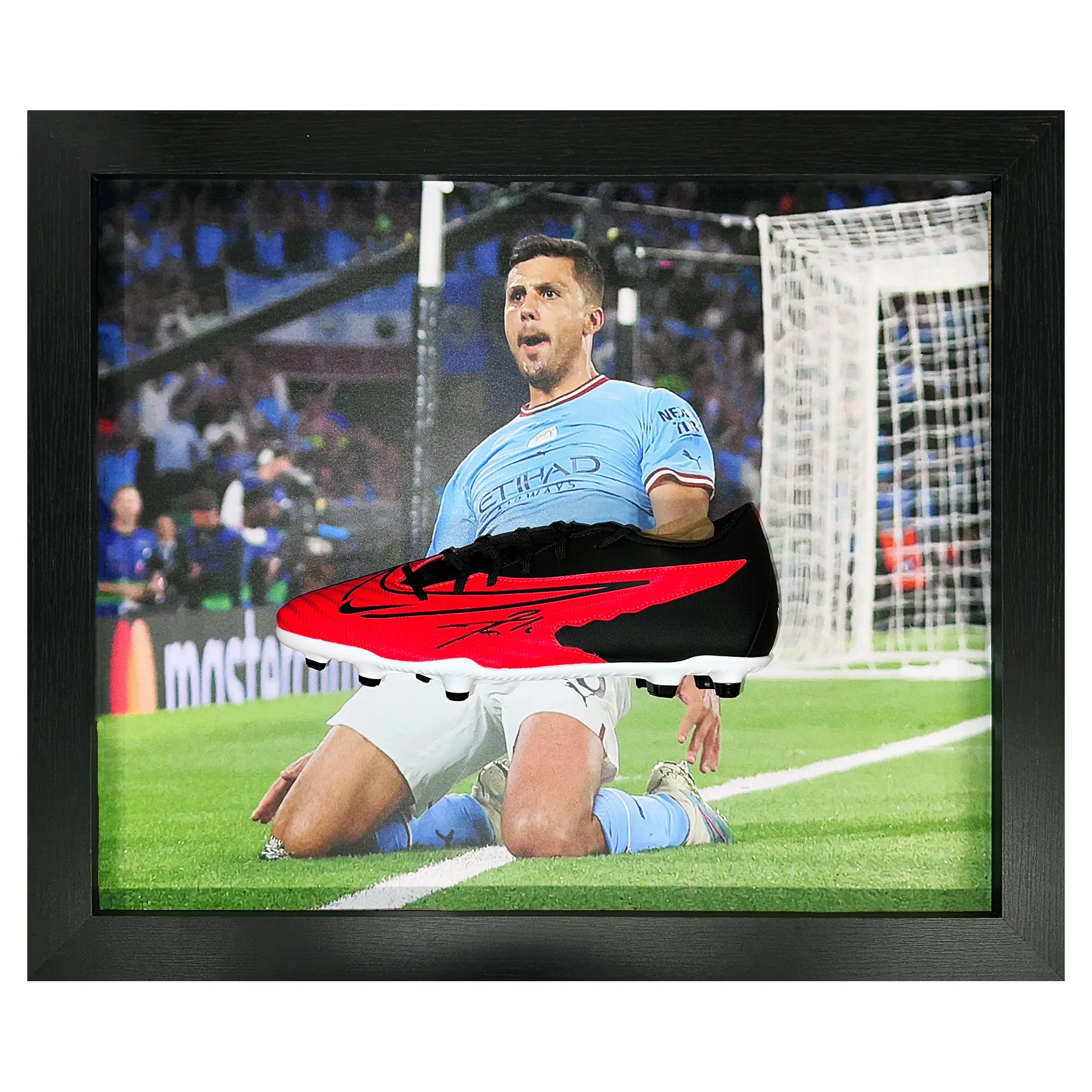 Rodri Signed Nike Football Boot - Framed