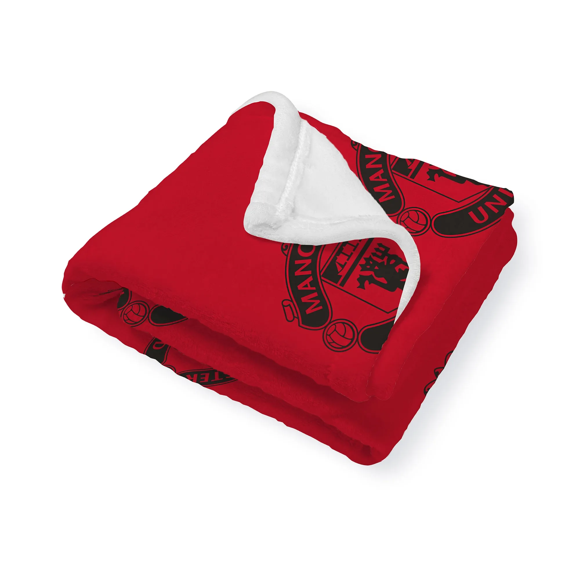 Manchester United Classic Fleece Sherpa Back Blanket