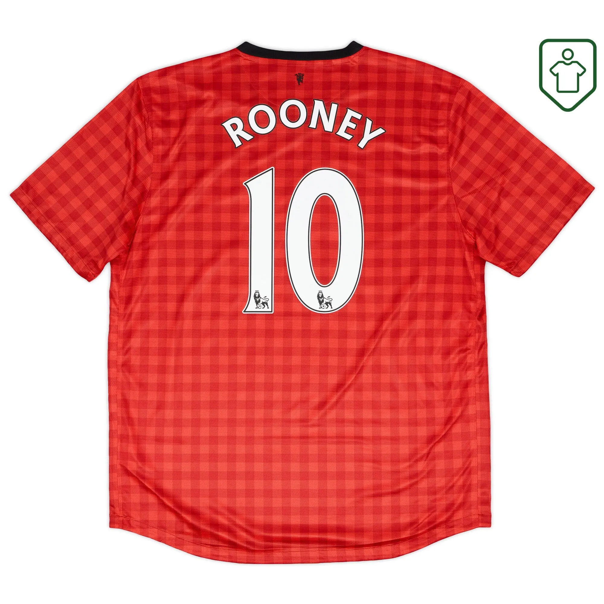 Manchester United Nike Home Shirt Rooney #10 2012-13 - Very Good - 6/10