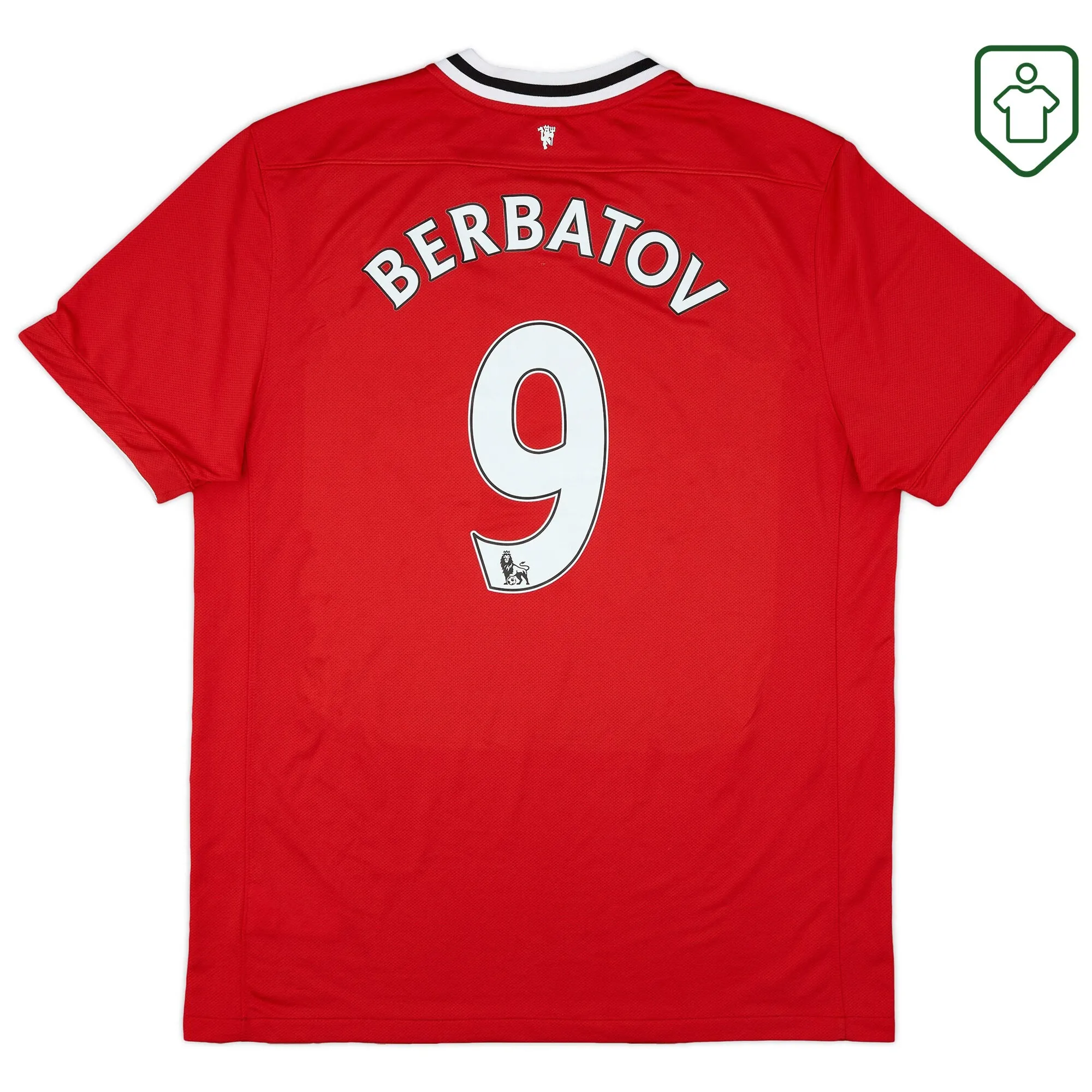 Manchester United Nike Home Shirt Berbatov #9 2011-12 - Excellent - 8/10