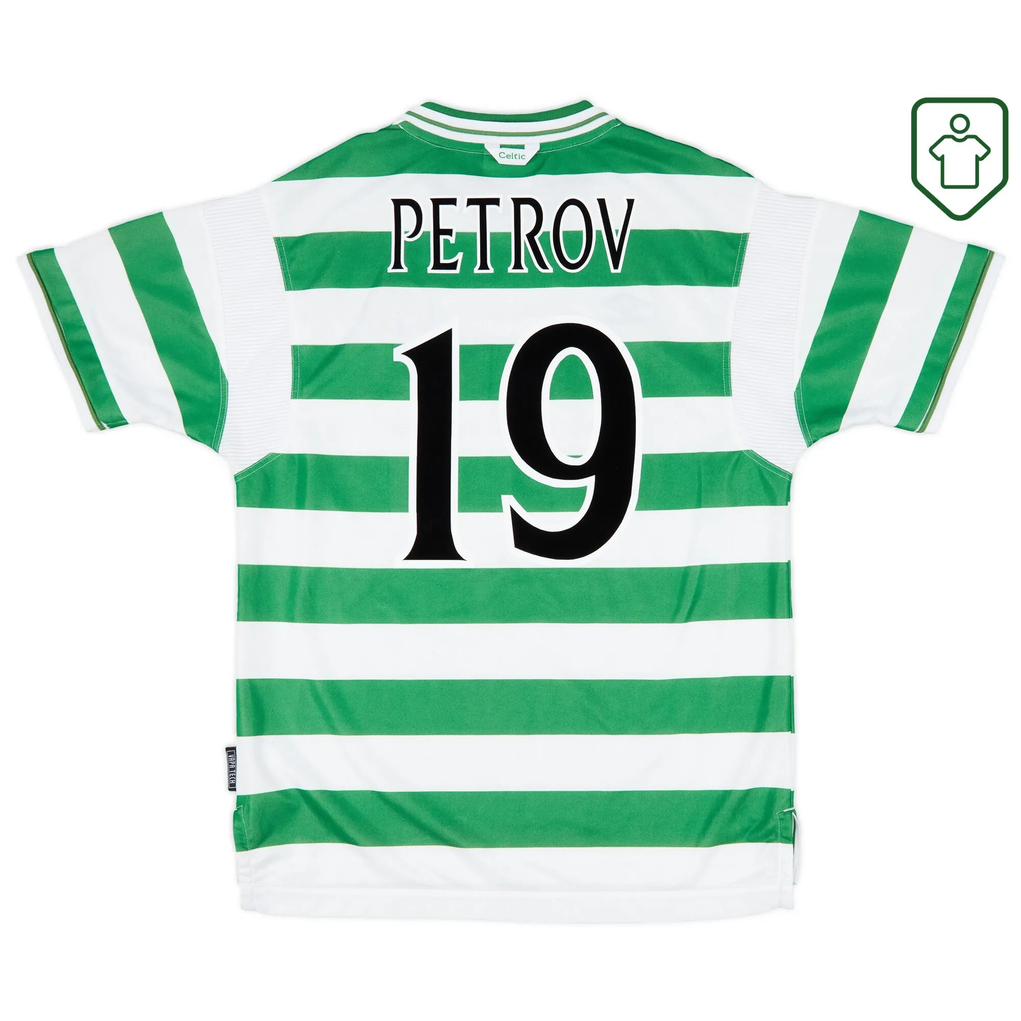 Celtic Umbro Home Shirt Petrov #19 1999-01 - Excellent - 9/10