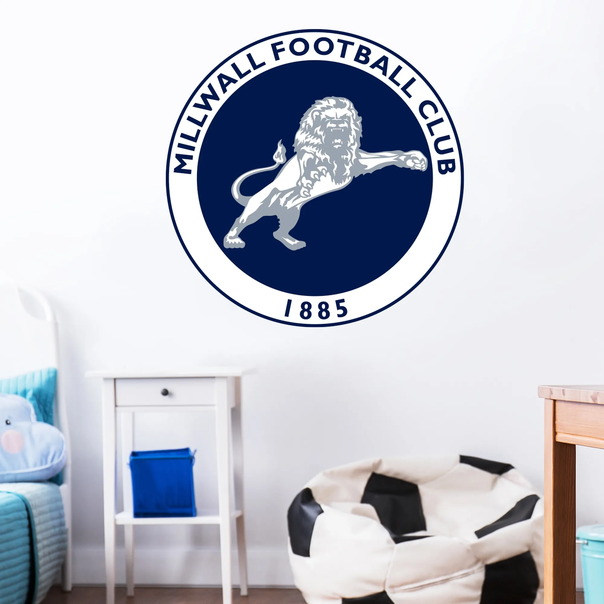 Millwall Crest Wall Sticker - 60cm height x 60cm width