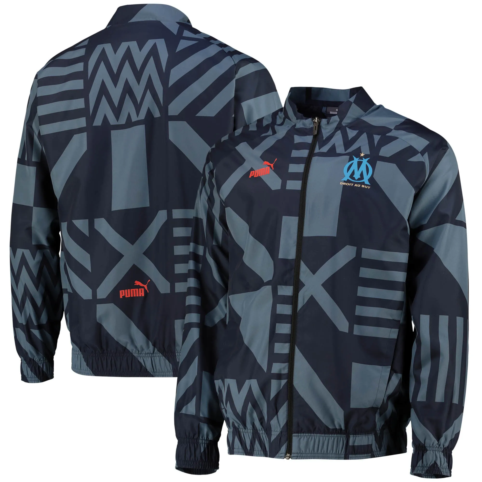 Olympique de Marseille Pre Match Jacket - Blue
