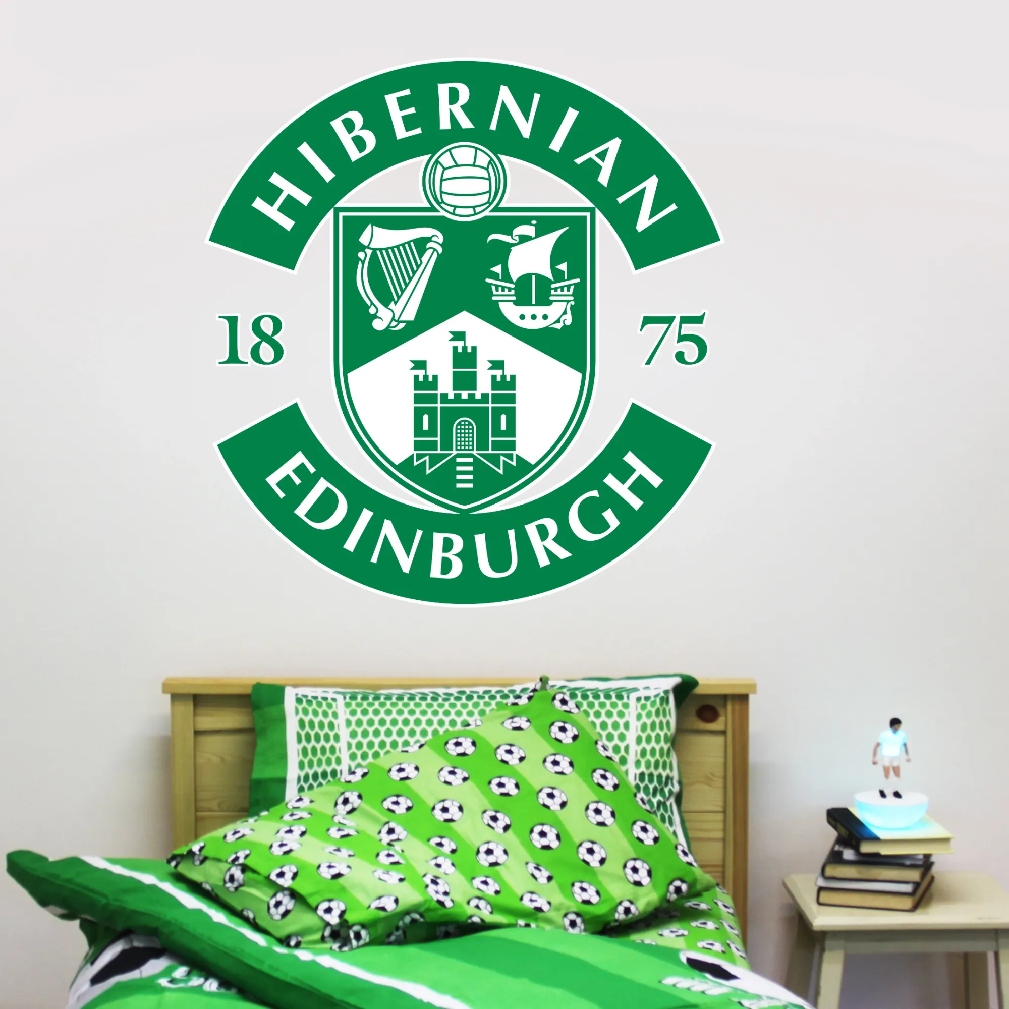 Hibernian Crest Wall Sticker - 60cm height x 60cm width