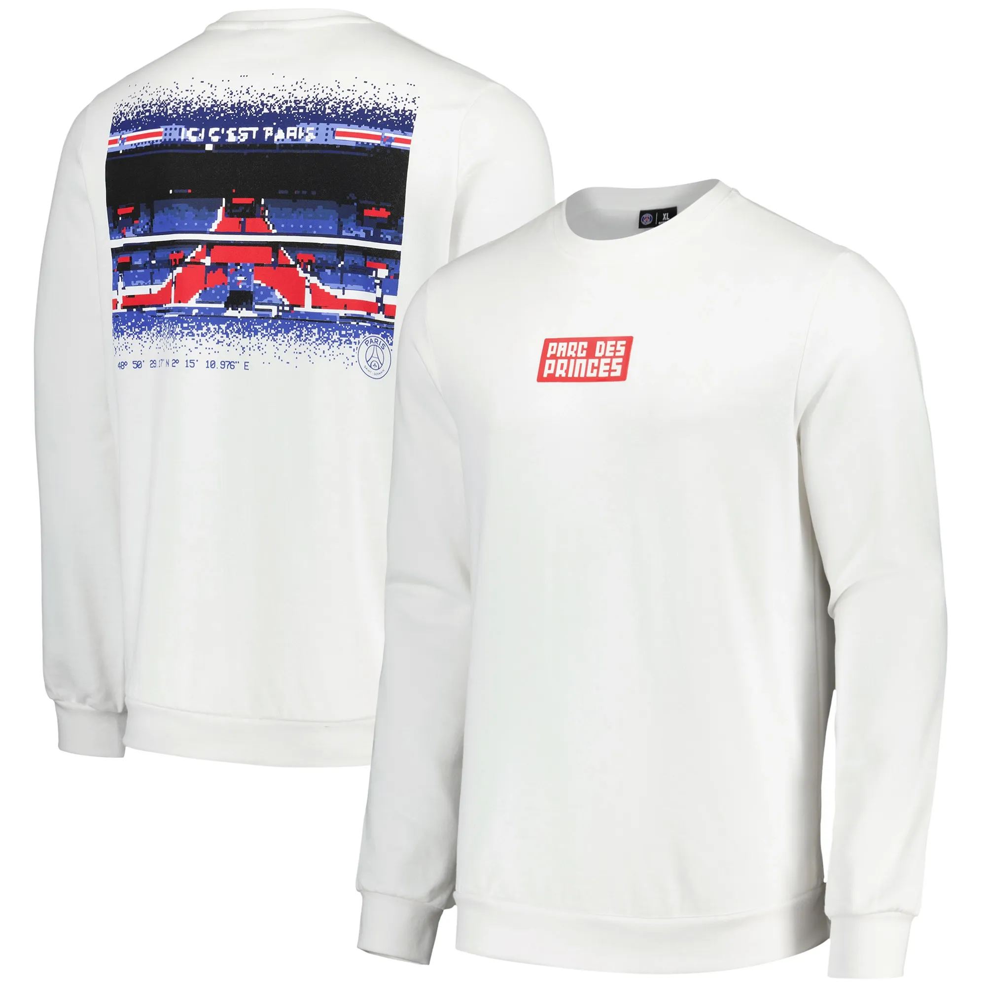 PSG Parc Des Princes Sweatshirt - White - Mens