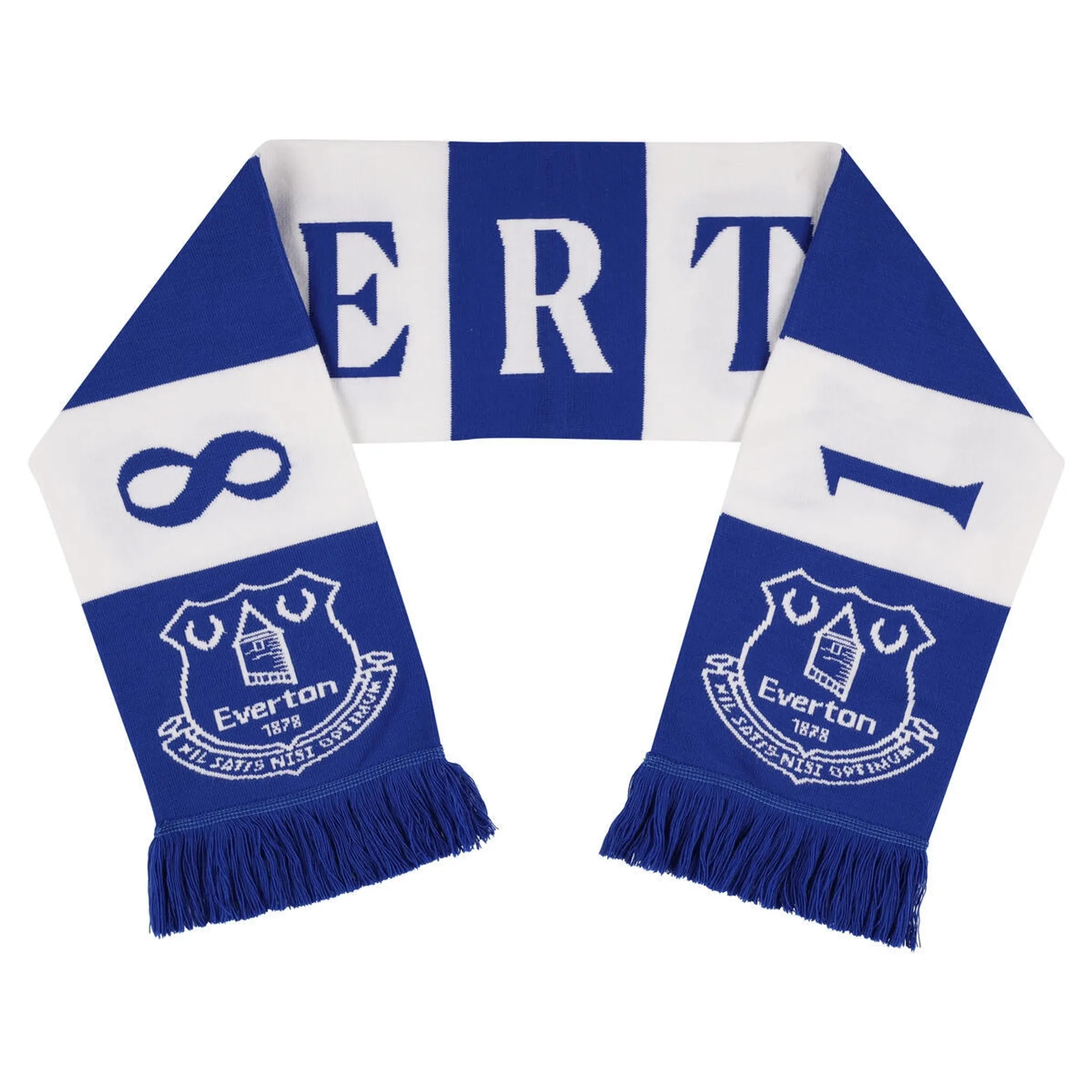 Everton Wordmark Bar Scarf - Royal/White - Unisex