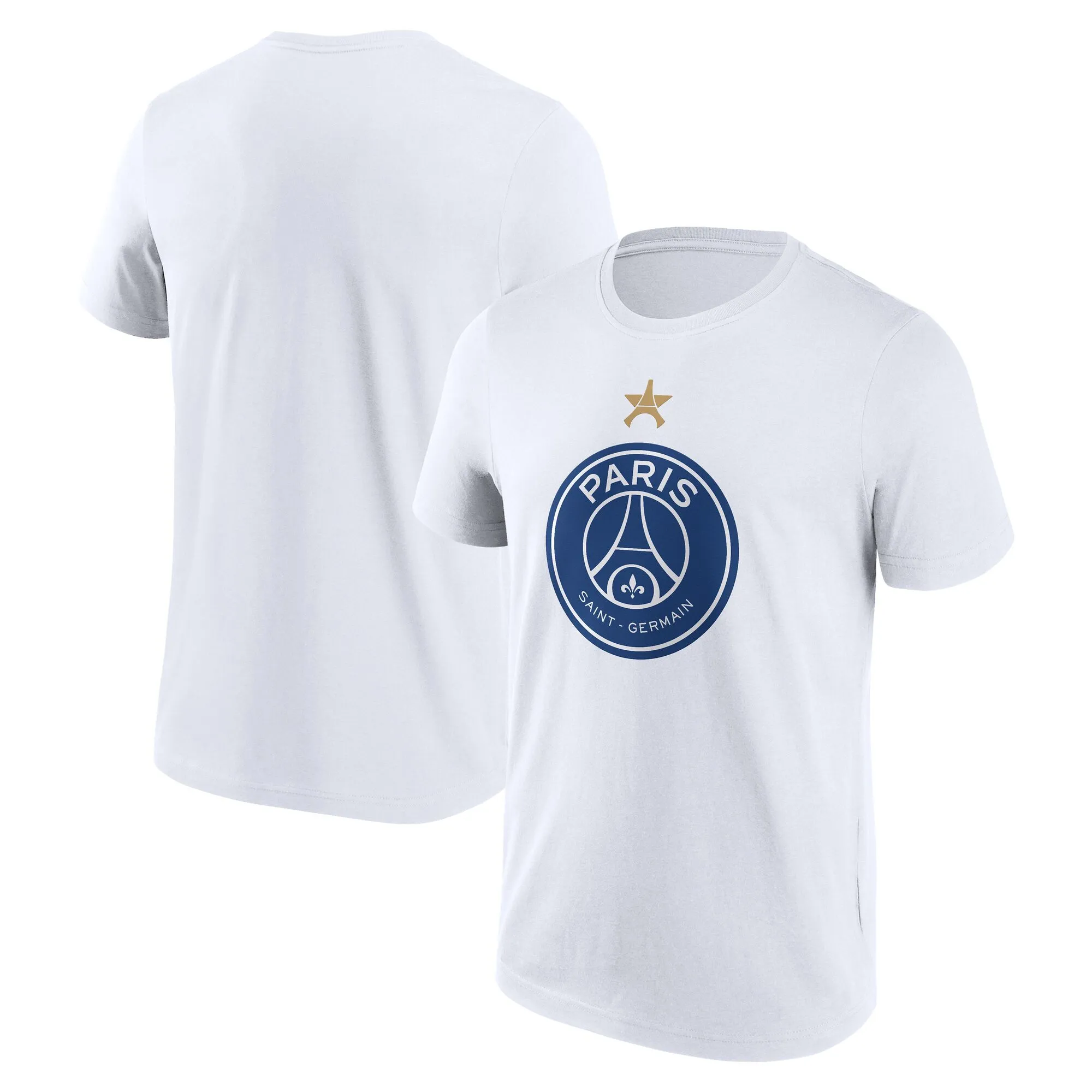 PSG European Champions Eiffel Star Graphic T-Shirt - White