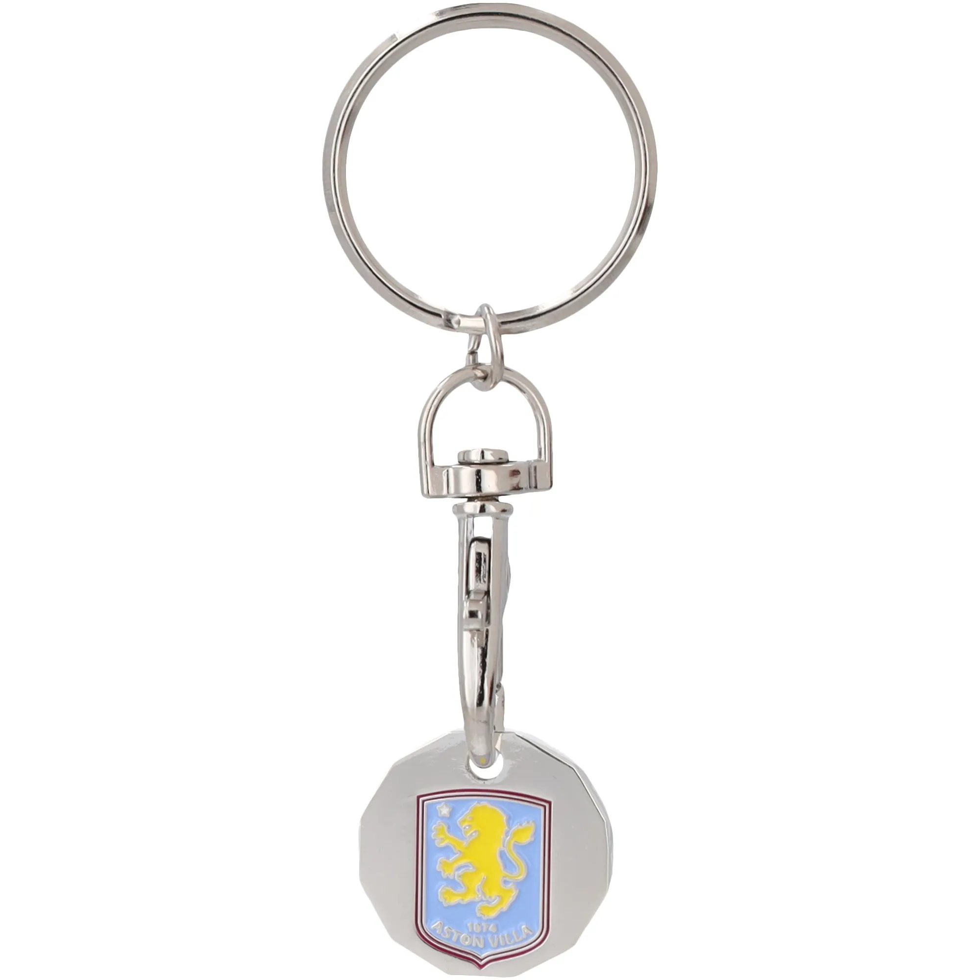 Aston Villa Crest Trolley Coin Keyring